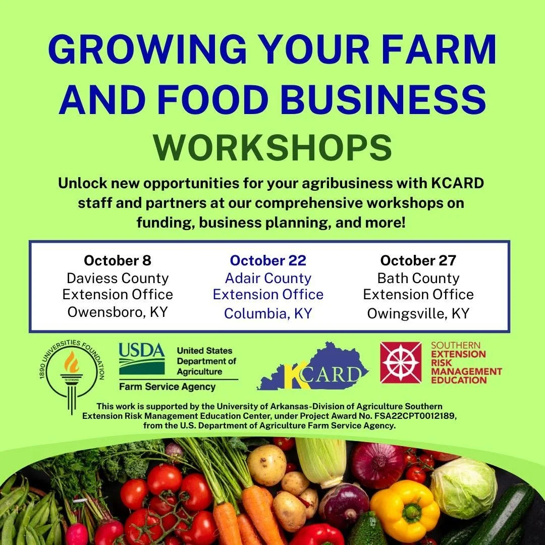 Growing Your Farm and Food Business Workshop - Daviess County