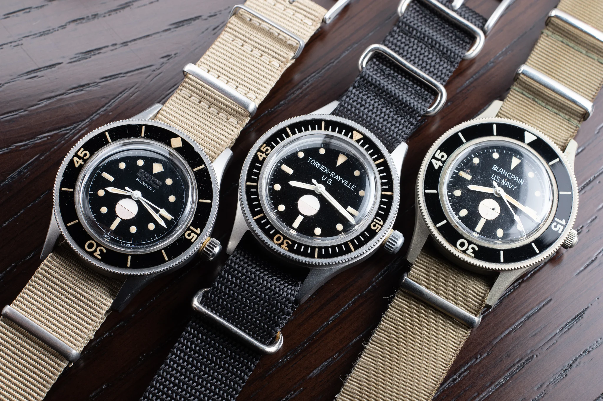 MIL-SPEC 1, Tornek-Rayville MIL-SPEC, and U.S. Navy MIL-SPEC (Photo by Atom Moore)