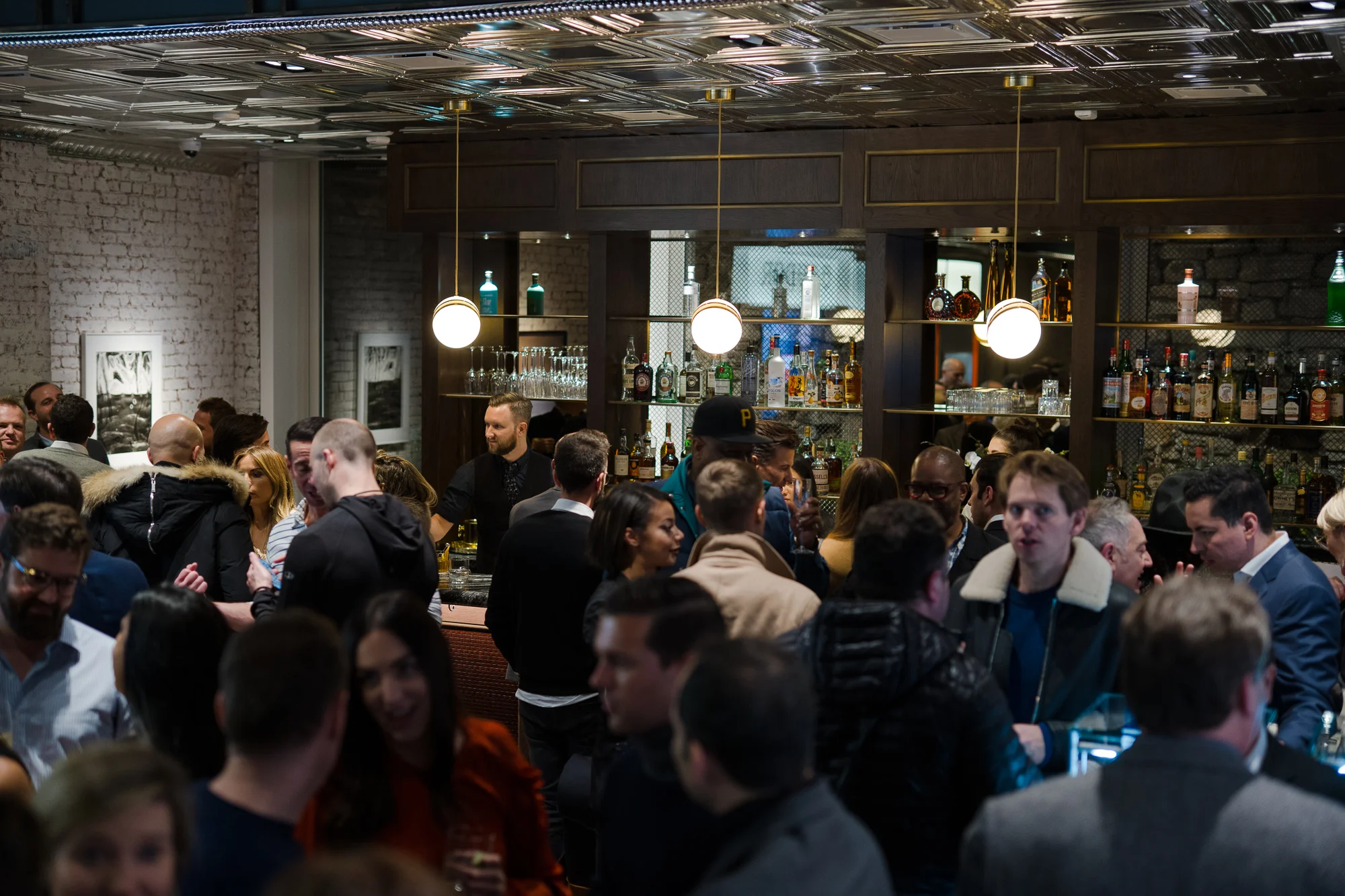 The opening party at the WoS SoHo boutique. The Bar is run by Death&Co.