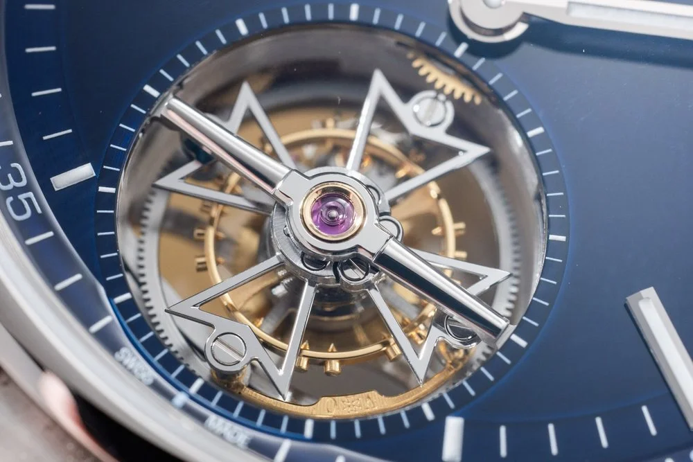 Macro Monday: Vacheron Constantin Overseas Tourbillon Lacquered Blue Dial