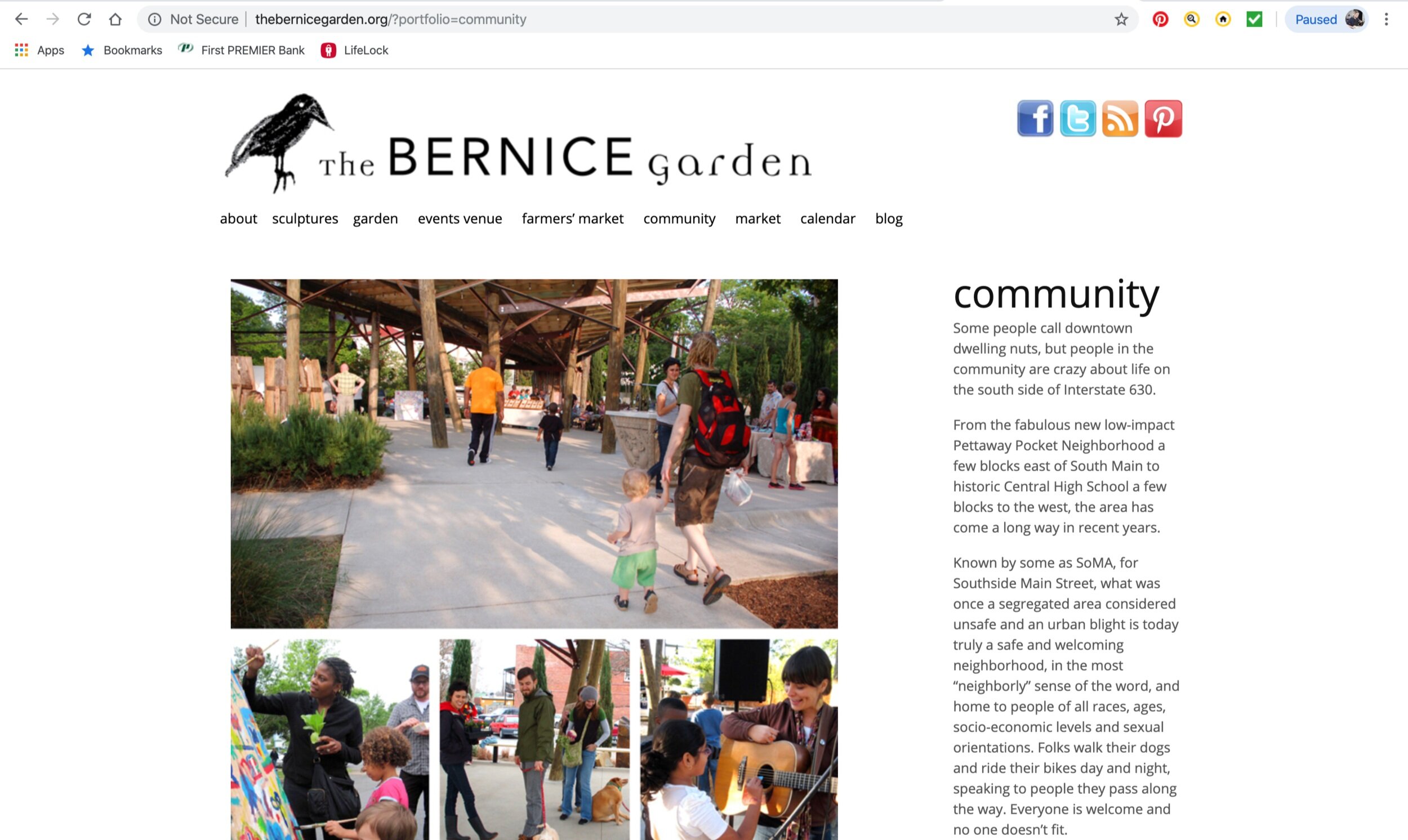 The Bernice Garden Community Page