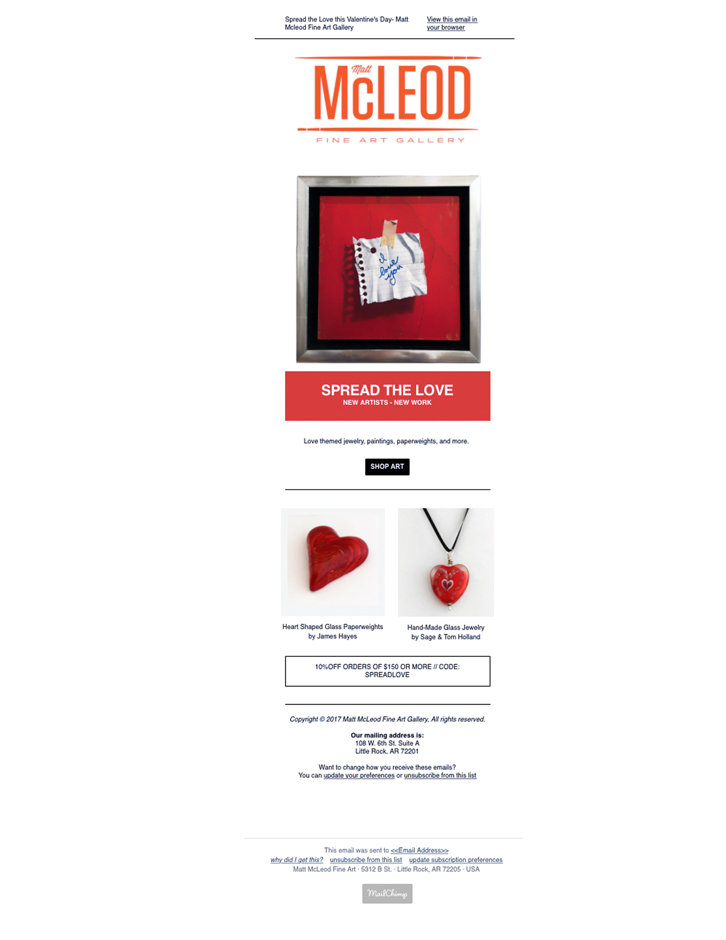 Spread the Love this Valentine's Day E-Newsletter
