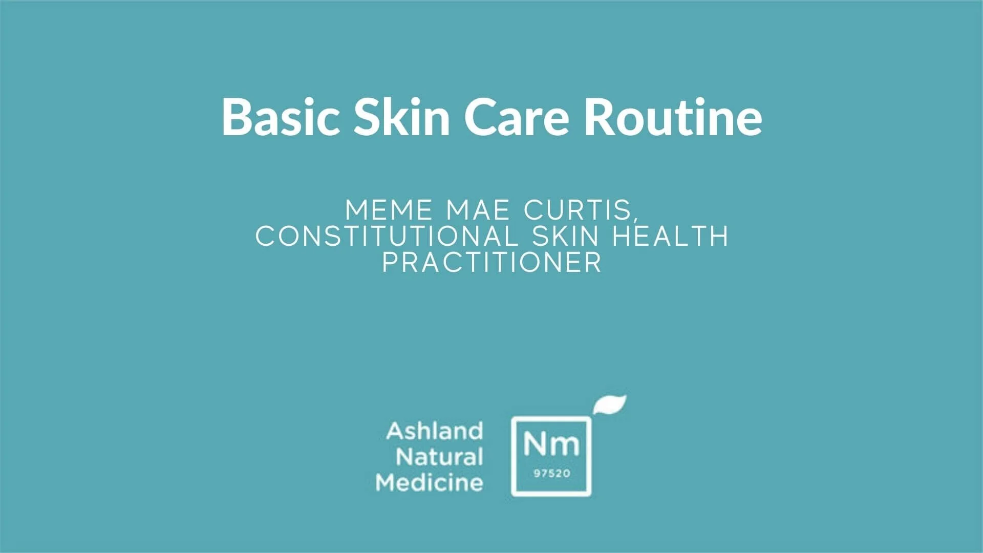 Basic Skin Care Routine