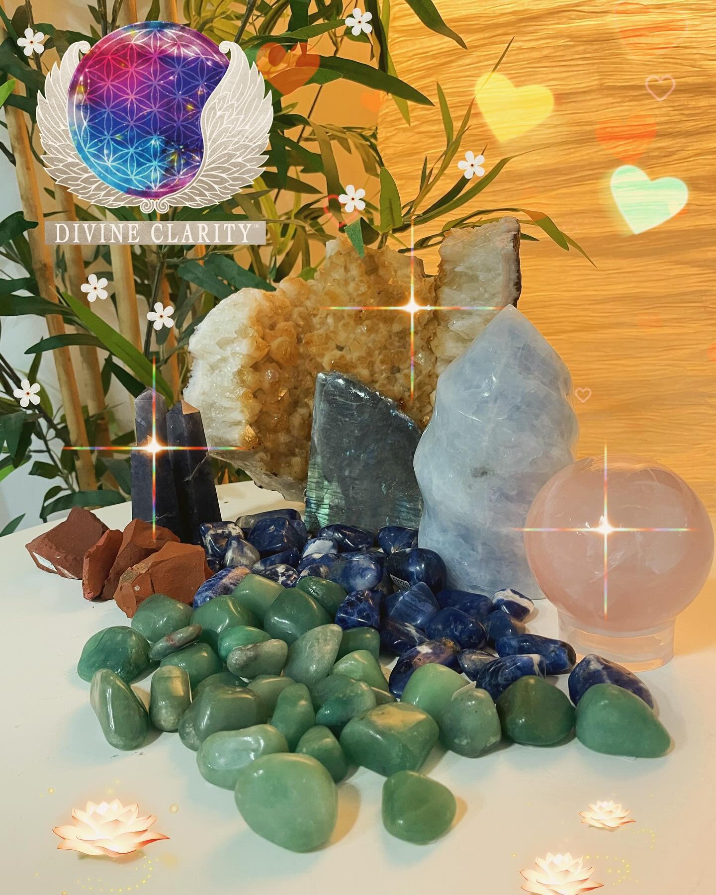 ✨ OUR CRYSTALS SALE IS ON ✨ 

Save 20% now on ALL crystals until June 30th 🔮 

Tumbled stones, Crystal towers, Crystal Flames and MORE 🔥 

🔮 We&rsquo;re open 9am - 8pm today! Come stop by our shop at 2071 Portage Avenue and check out all our new m