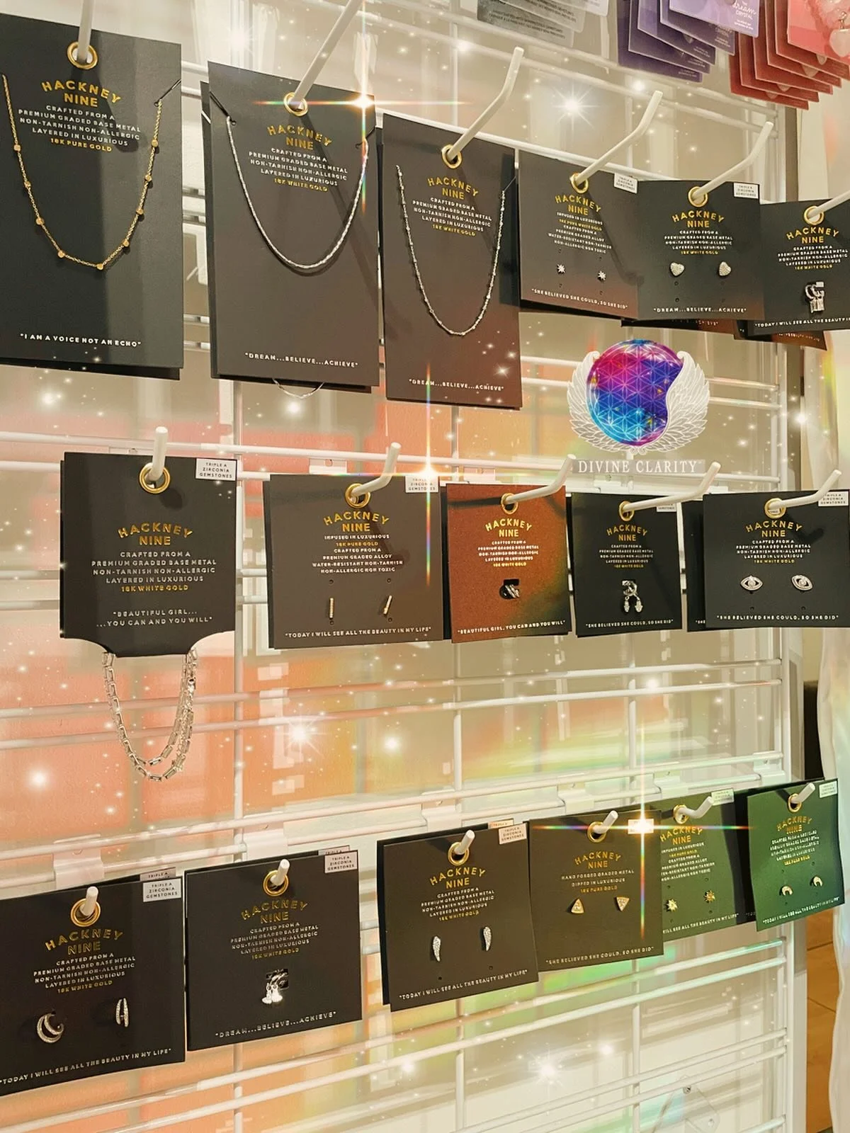 Have you seen all the new Hypoallergenic Jewelry we have in the shoppe? 💎 

Come visit us today&rsquo; we&rsquo;re here from 9am to 7pm 🕖 

✨We also have an online shop: www.divineclarity.com 
Open 24/7, where you can check out everything we have t