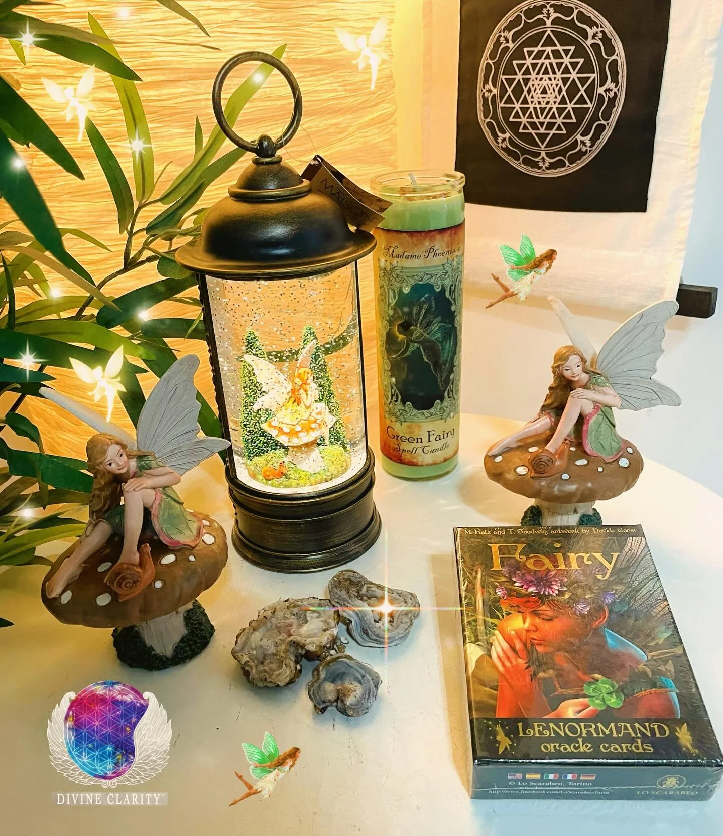 Do you have a Fairy lover in your world? 🧚&zwj;♀️ 

Come visit us today at Divine Clarity! We&rsquo;re here today from 9am - 8pm for any shopping needs you have! 🧚 

Fairy Statues to Fairy Stones to Fairy Decks 🧚🏼&zwj;♂️✨ 

✨We also have an onlin