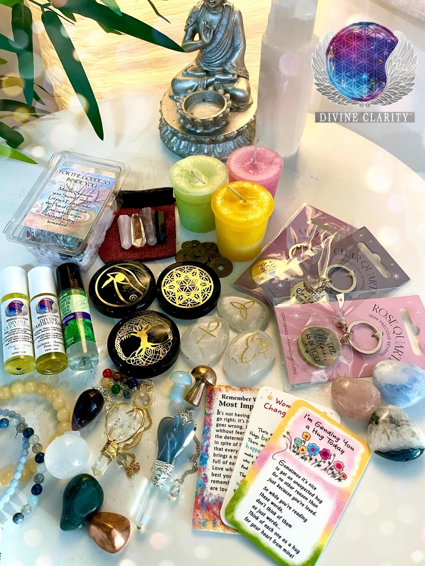 Need stocking stuffer ideas?

We&rsquo;ve got lots of little tools and trinkets that are fantastic for filling stockings!!

Bring a little more ✨magic✨ into this Christmas season with crystals, candles, pendulums, essential oils, and more!

Shop in p