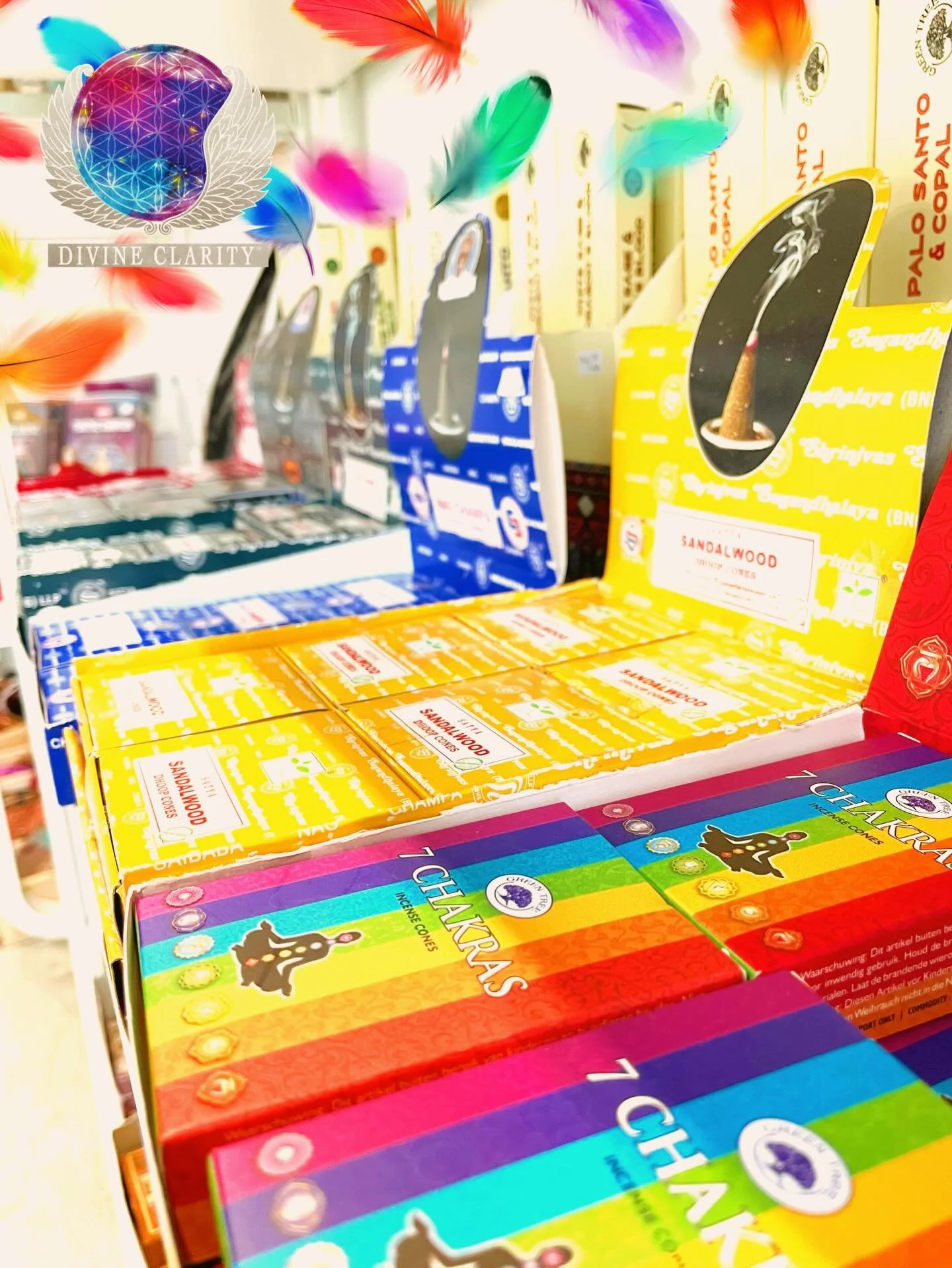 Last day to save 20% on all Incense &amp; Incense Holders! 

We are here today from 10am - 6pm 🕕 

Come visit us and take advantage of the last day of the sale 💰 

✨We also have an online shop: www.divineclarity.com 
Open 24/7, where you can check 