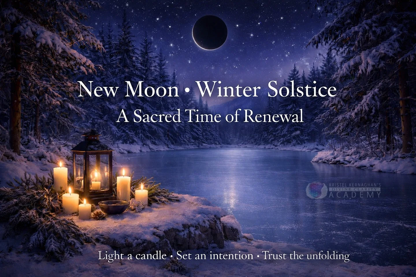 ✨ New Moon &amp; Winter Solstice Reflections ✨

The New Moon meets the Winter Solstice, offering a sacred moment for renewal, reflection, and intention. This is a beautiful time to pause, turn inward, and release what no longer supports who you are b