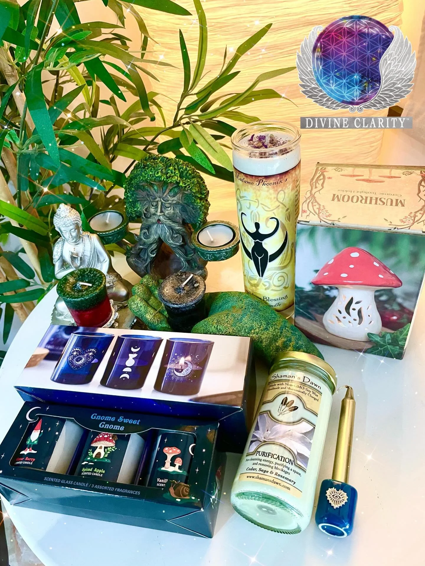 December 21st and 22nd only, all candles and candle holders are 20% off!!

From fast burning mini ritual to long lasting 7-day candles, plain small votive holders to intricate candle holding decor we have it all!

We are open from 10AM-5PM today! Com