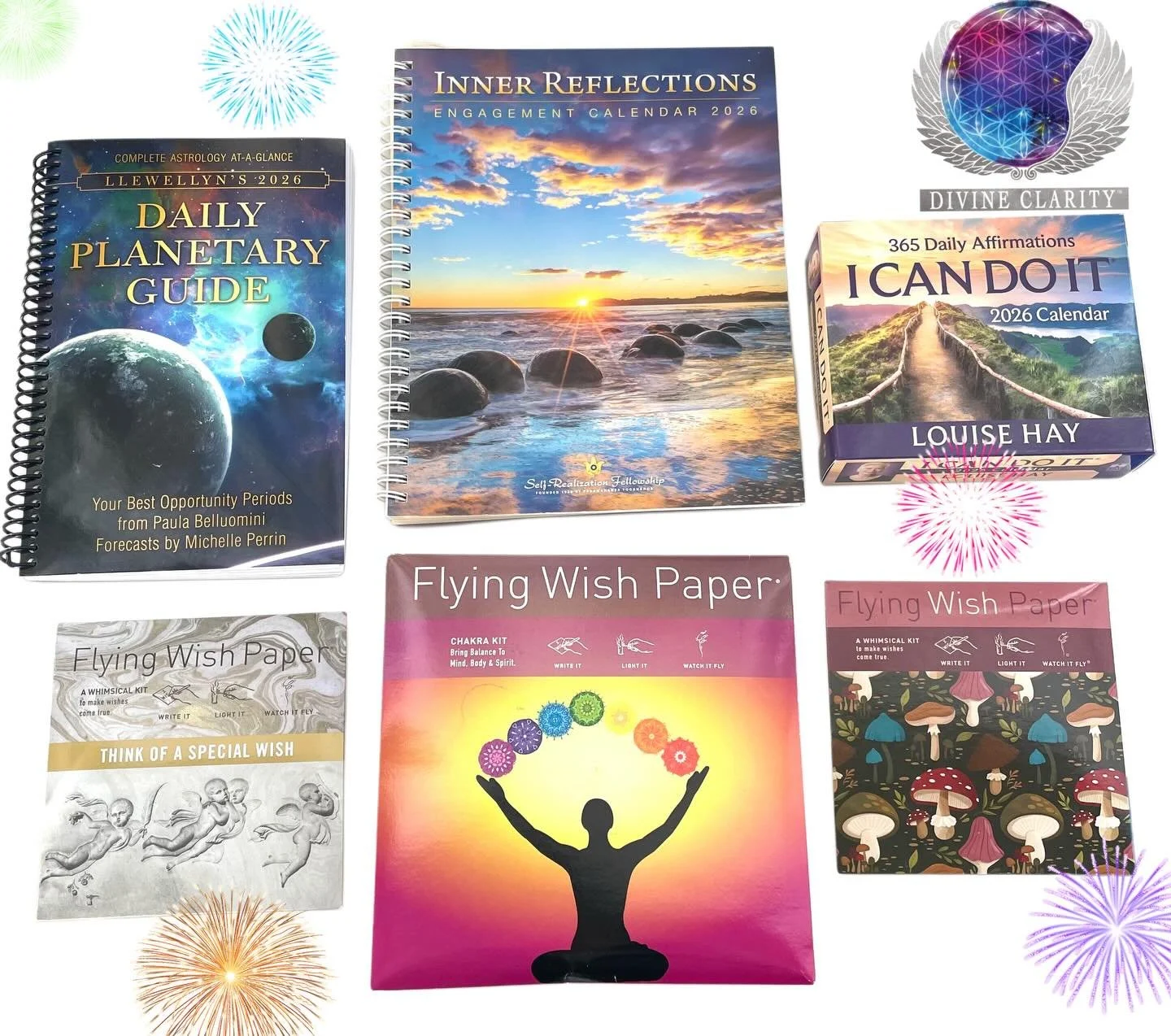 Looking for some items to celebrate the new year? Divine Clarity has you covered with 20% off everything in store and online! ⭐️💫✨

🔮 We&rsquo;re open 9am - 4pm today! Come stop by our shop at 2071 Portage Avenue and check out all our new magical g