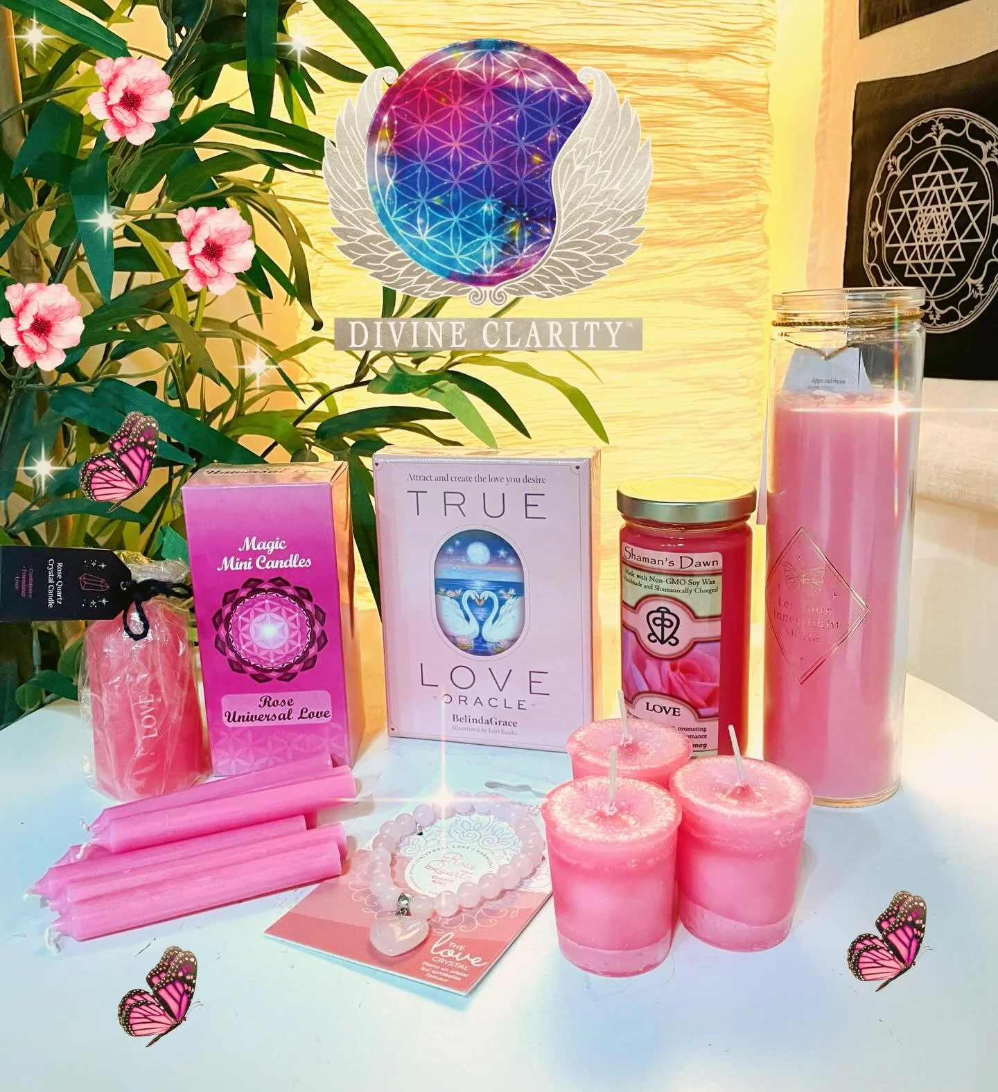🩷💕We&rsquo;re open 10am - 6pm today! Come stop by our shop at 2071 Portage Avenue and check out all our new magical goodies we have to offer! 💕🩷

✨We also have an online shop: www.divineclarity.com 
Open 24/7, where you can check out everything w