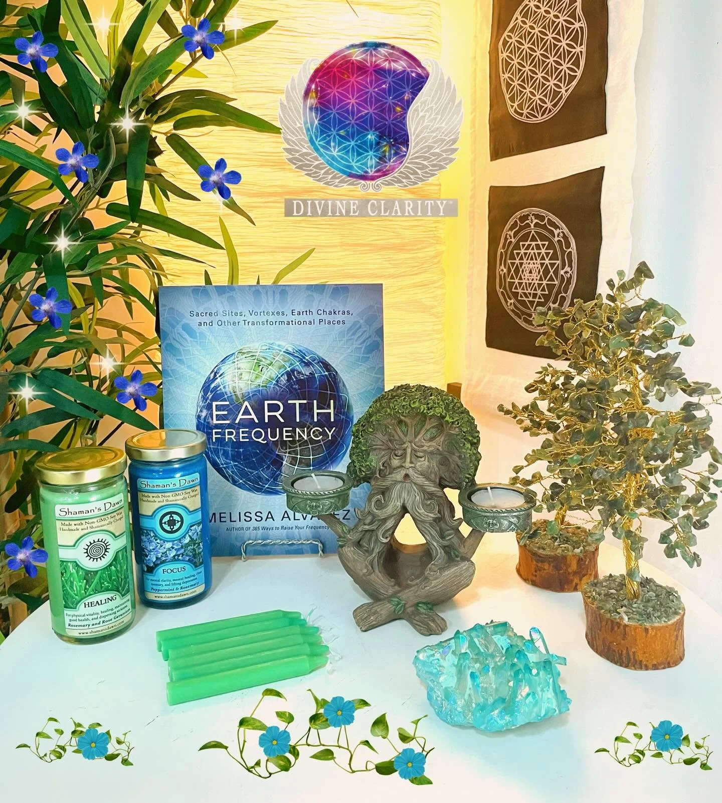 💙✨We&rsquo;re open 10am - 6pm today! Come stop by our shop at 2071 Portage Avenue and check out all our new magical goodies we have to offer! ✨💙

✨We also have an online shop: www.divineclarity.com 
Open 24/7, where you can check out everything we 