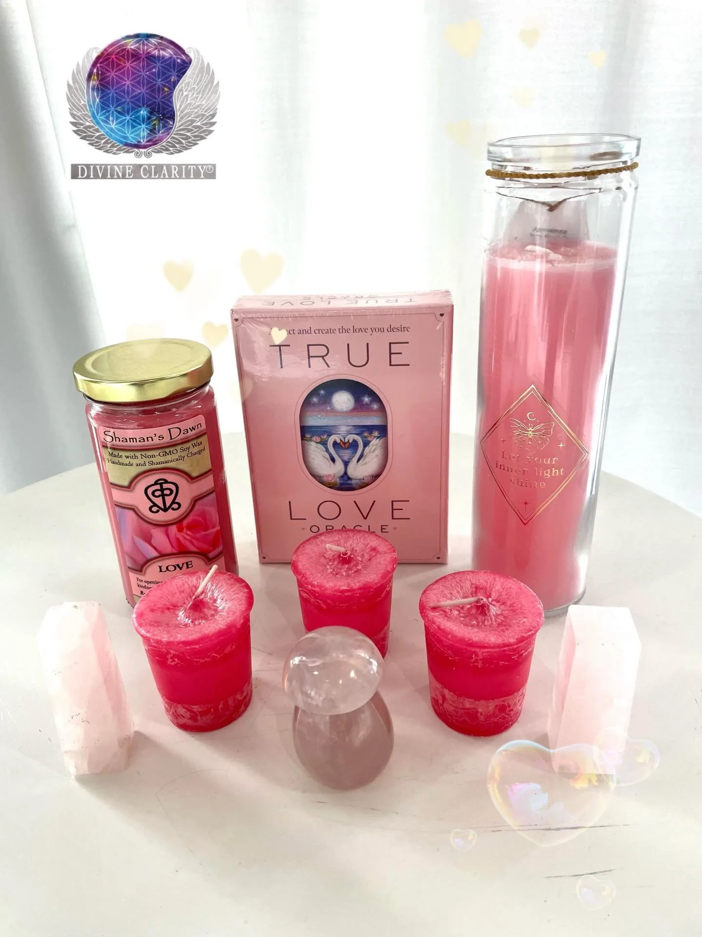 Valentine&rsquo;s Day is right around the corner! Check out Divine Clarity to find the perfect items for your loved ones! 💕

🔮 We&rsquo;re open 9am - 5pm today! Come stop by our shop at 2071 Portage Avenue and check out all our new magical goodies 