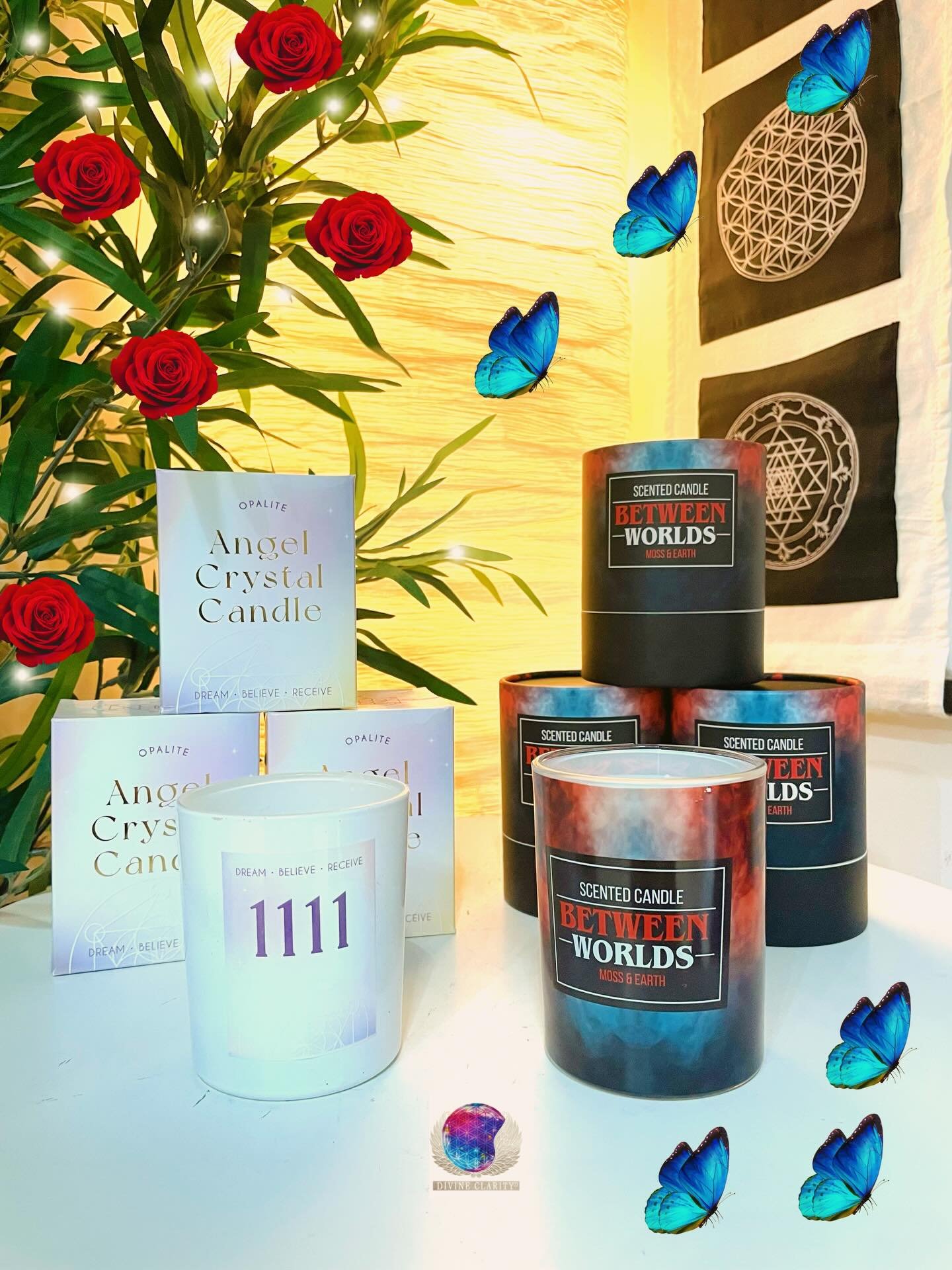 Have you seen our new candles 🕯️

🔮 We&rsquo;re open 9am - 7pm today! Come stop by our shop at 2071 Portage Avenue and check out all our new magical goodies we have to offer! 🔮

✨We also have an online shop: www.divineclarity.com 
Open 24/7, where