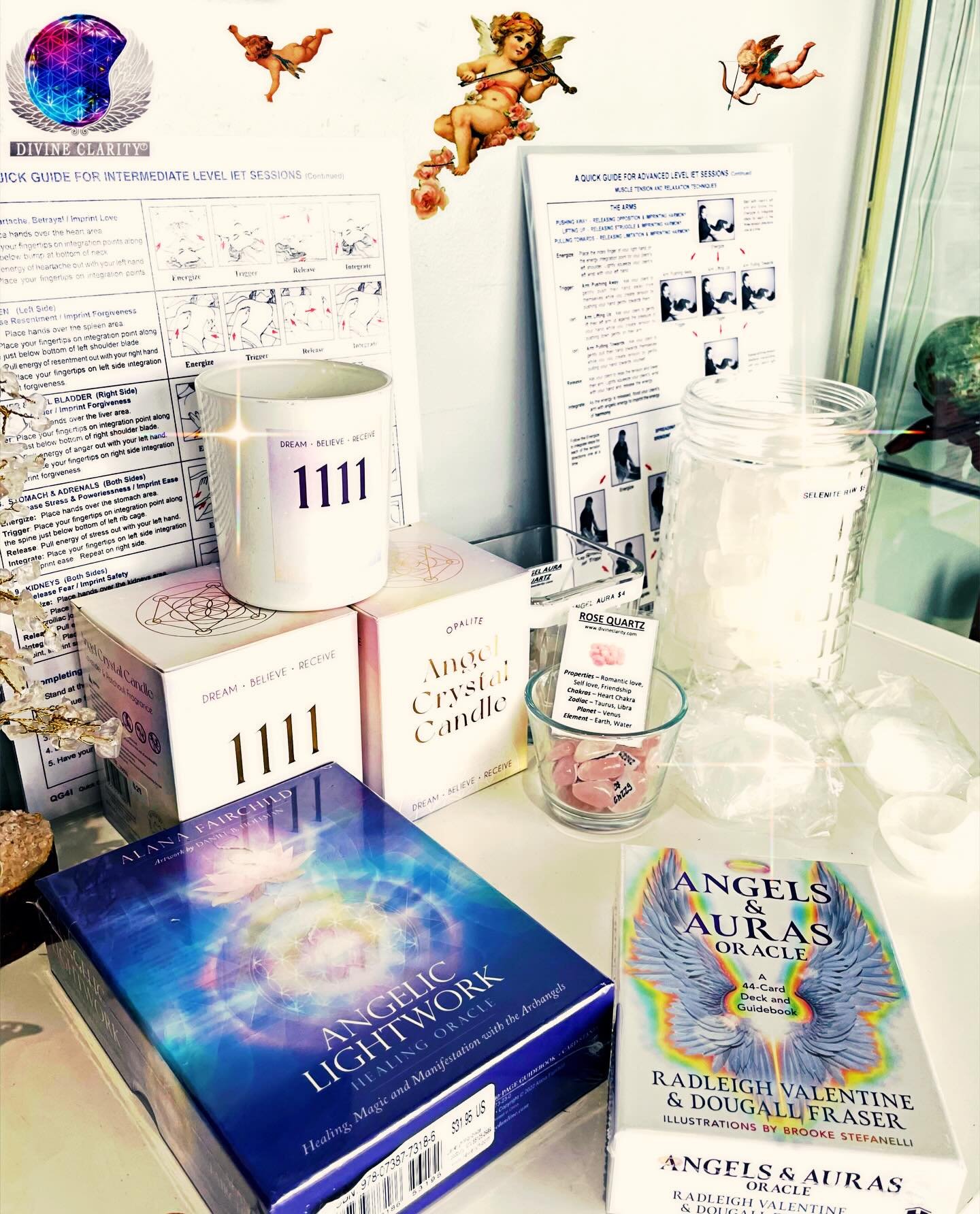 Do you love Angels? 👼 

🤍Come visit us today between 9am-7pm at 2071 Portage Avenue and check out all our new magical goodies we have to offer! 🤍

✨We also have an online shop: www.divineclarity.com 
Open 24/7, where you can check out everything w