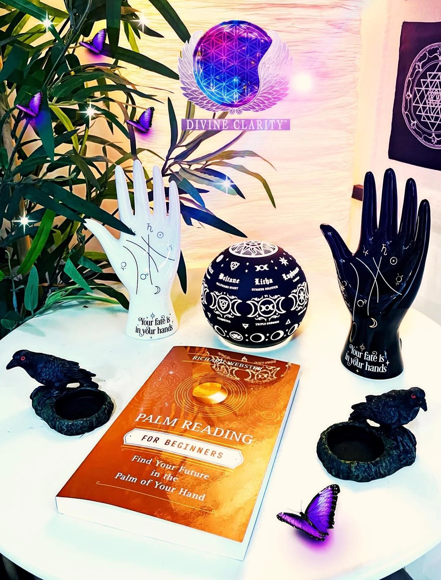 🦋 We&rsquo;re open 10am - 6pm today! Come stop by our shop at 2071 Portage Avenue and check out all our new magical goodies we have to offer! 🦋 

✨We also have an online shop: www.divineclarity.com 
Open 24/7, where you can check out everything we 