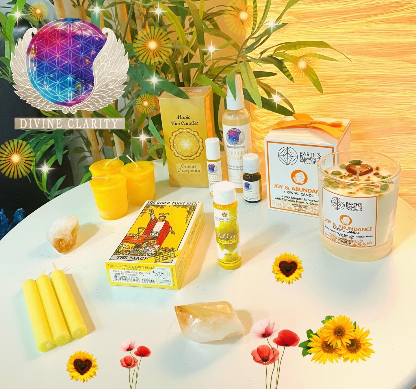 We are spreading the sunshine at 2071 Portage Avenue between 10am &amp; 6pm 🌞 

Come visit us today and see all the magical items we have in the shoppe ☀️ 

✨We also have an online shop: www.divineclarity.com 
Open 24/7, where you can check out ever