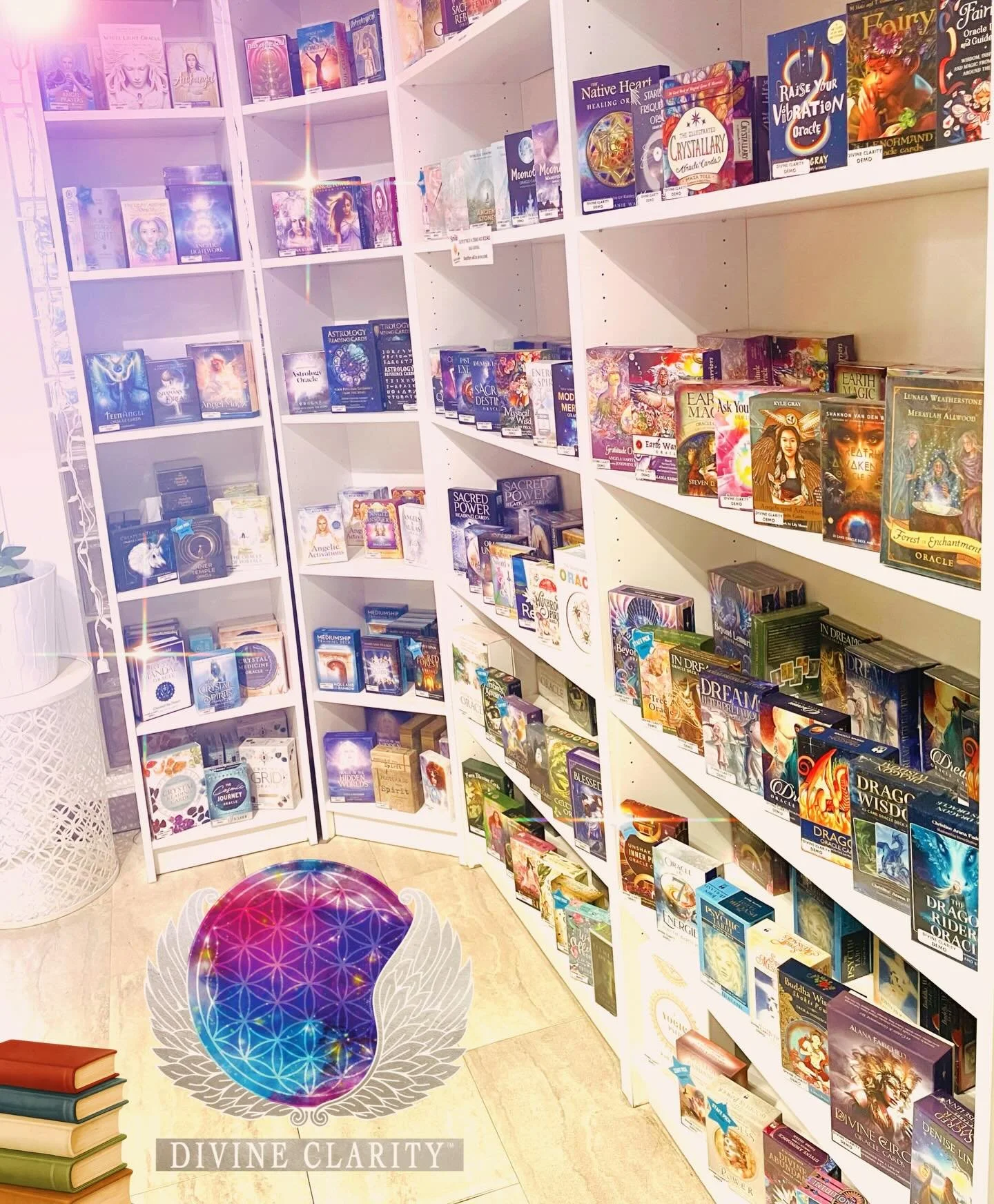 We are restocked with our Oracle &amp; Tarot decks ✨

🌙 We&rsquo;re open 9am - 7pm today! Come stop by our shop at 2071 Portage Avenue and check out all our new magical goodies we have to offer! 🌙 

✨We also have an online shop: www.divineclarity.c