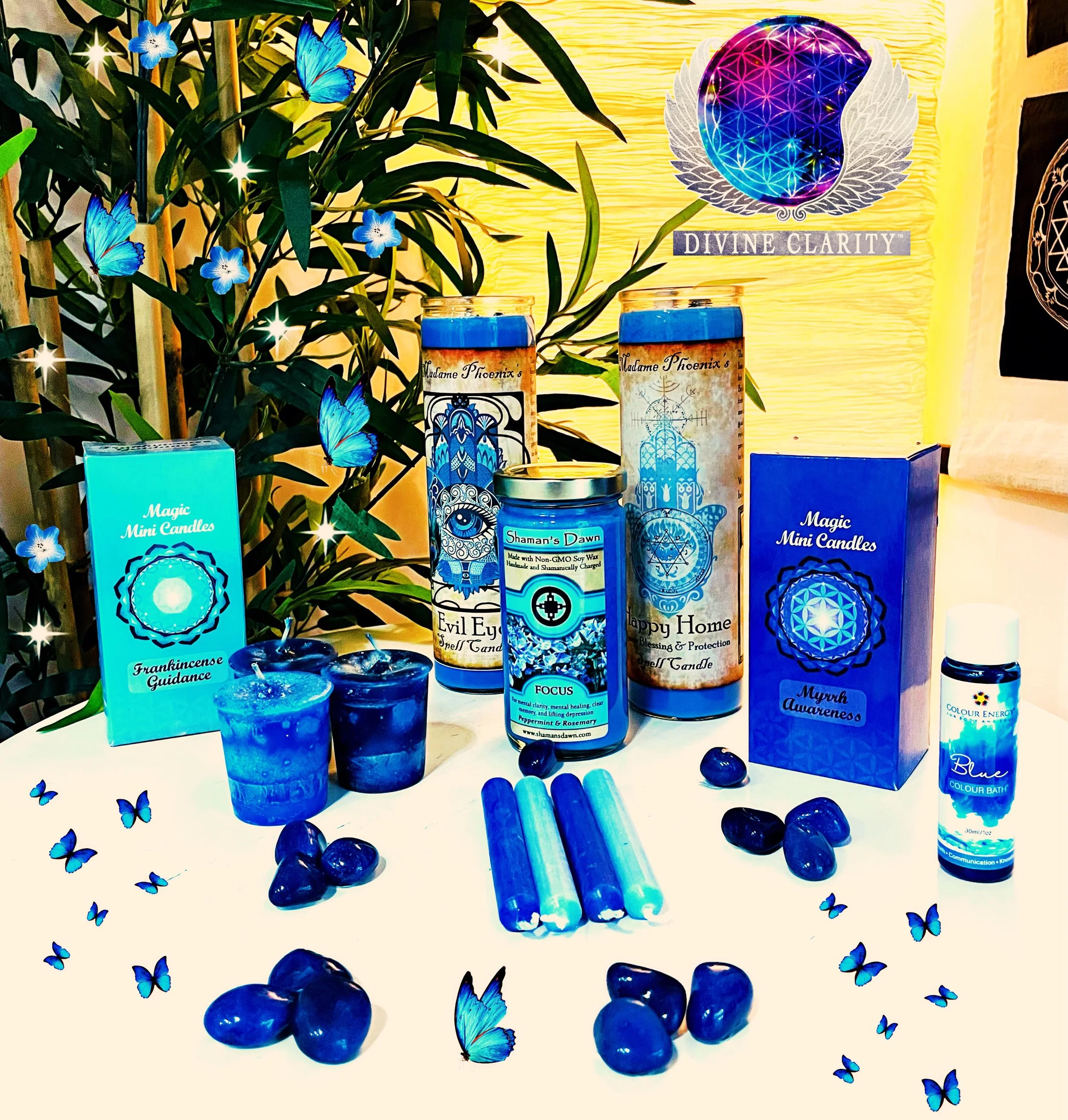 💙🩵We&rsquo;re open 10am - 6pm today! Come stop by our shop at 2071 Portage Avenue and check out all our new magical goodies we have to offer! 🩵💙

✨We also have an online shop: www.divineclarity.com 
Open 24/7, where you can check out everything w