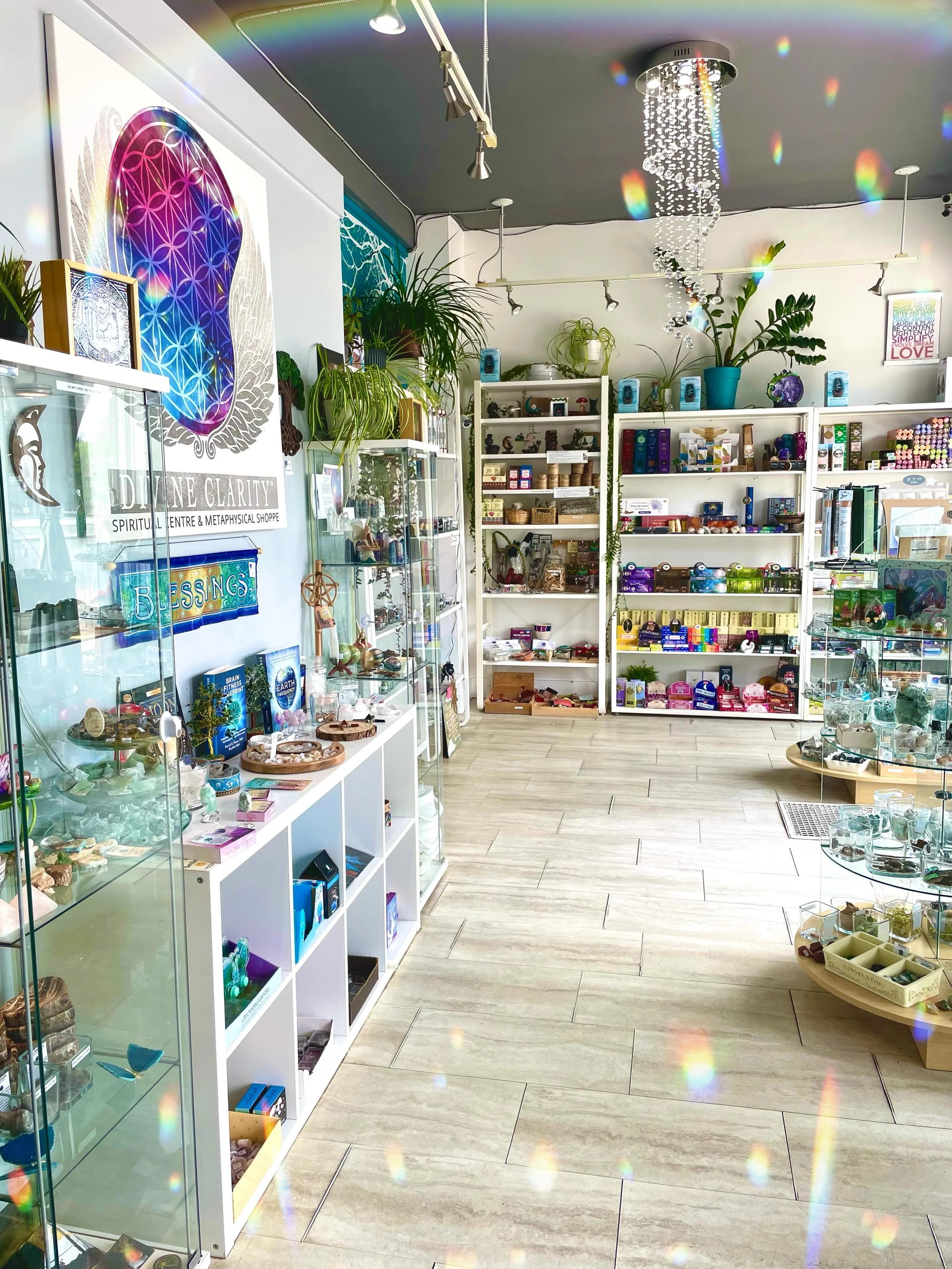 Our incense and tarot &amp; oracle shelves are fully stocked!

We are open today from 10AM - 6PM

Come visit us in store and bask in the positive vibes or shop online at https://divineclarity.shop

#divineclarity #metaphysicalstore #spiritualjourney 