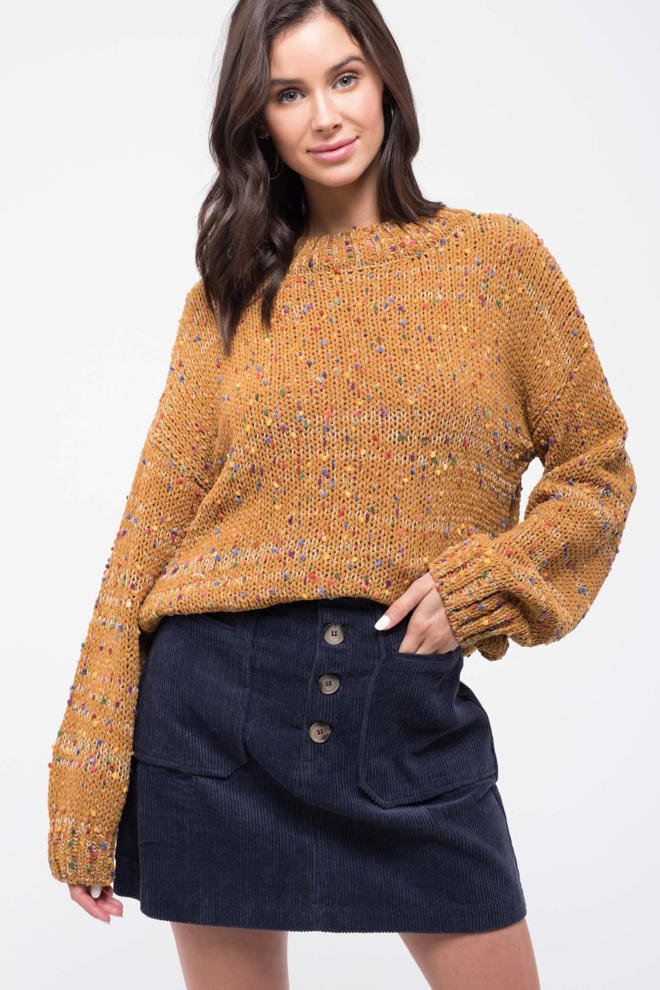 Confetti chenille sweater Clearance