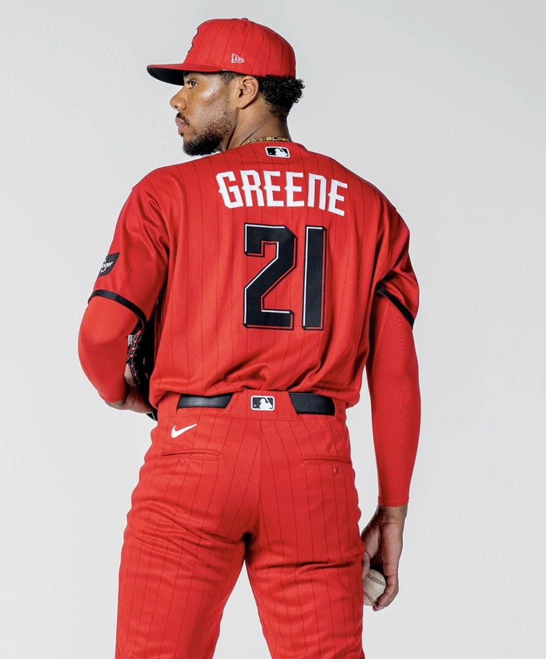Grooming on Hunter Greene for MLB/ NIKE
