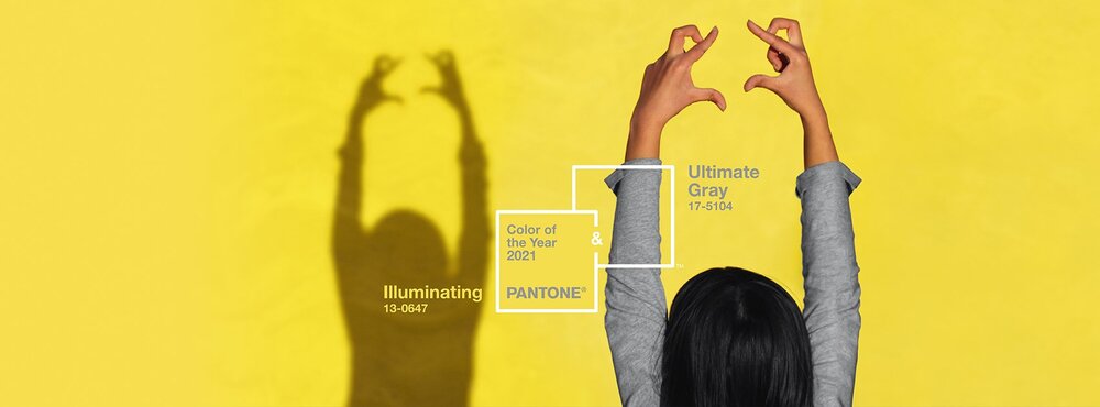 Pantone Colors of the Year - Illuminating &amp; Ultimate Grey