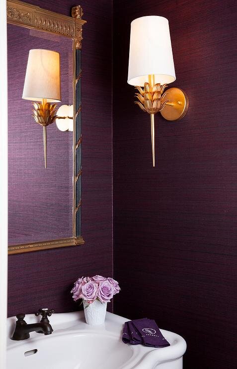 aubergine-purple-powder-room-worlds-away-delilah-gold-leaf-sconce.jpg