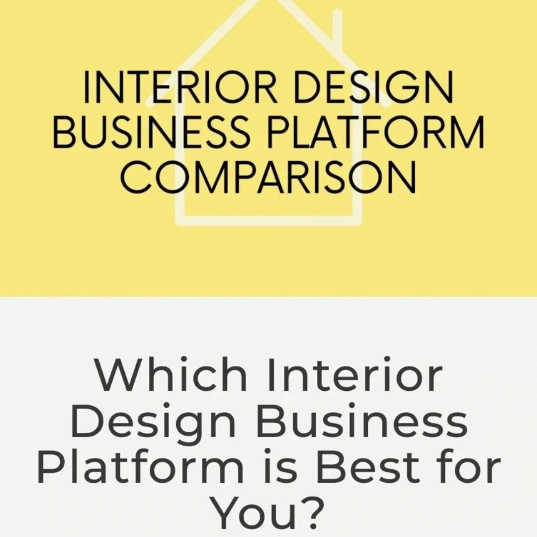 For @interior_designher, we did a ridiculously exhausting analysis of ALL the features offered by the top Interior Design Business Platforms
.
We had to make a last-minute change, so we're releasing on Monday
 
If you're a designer thinking about lev