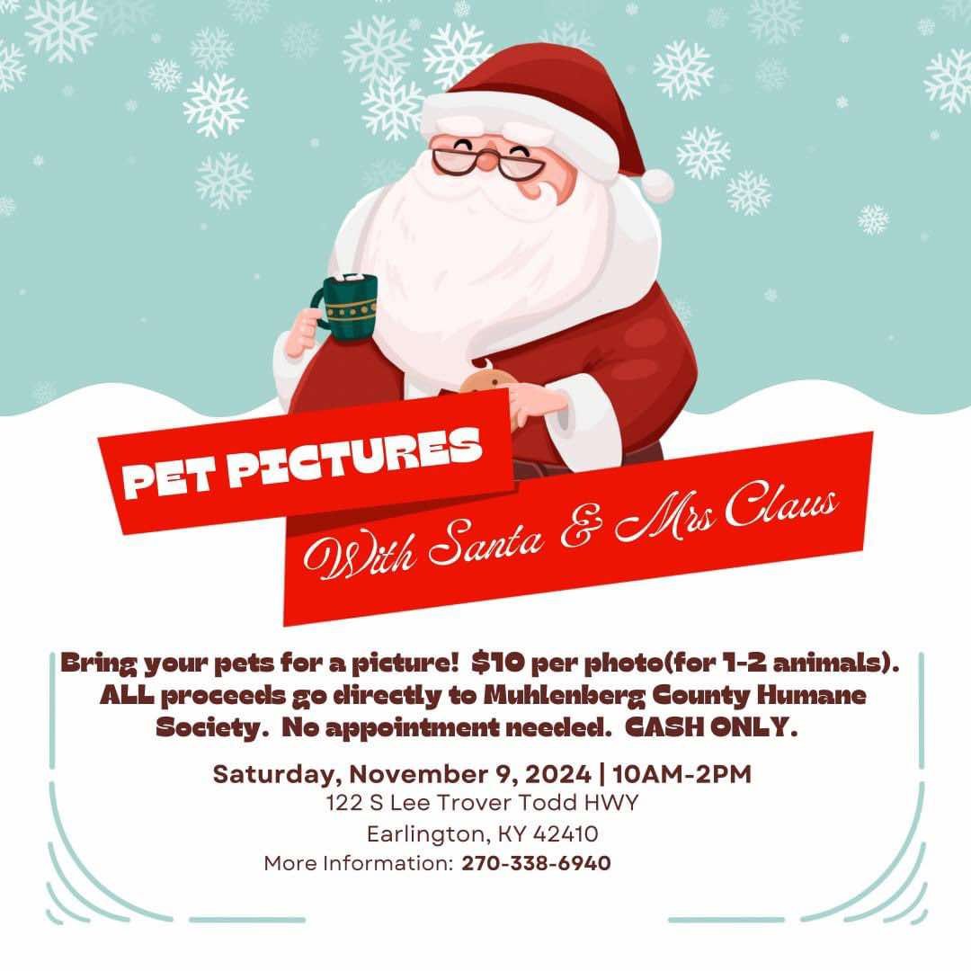 Pet Pictures With Santa &amp; Mrs. Claus