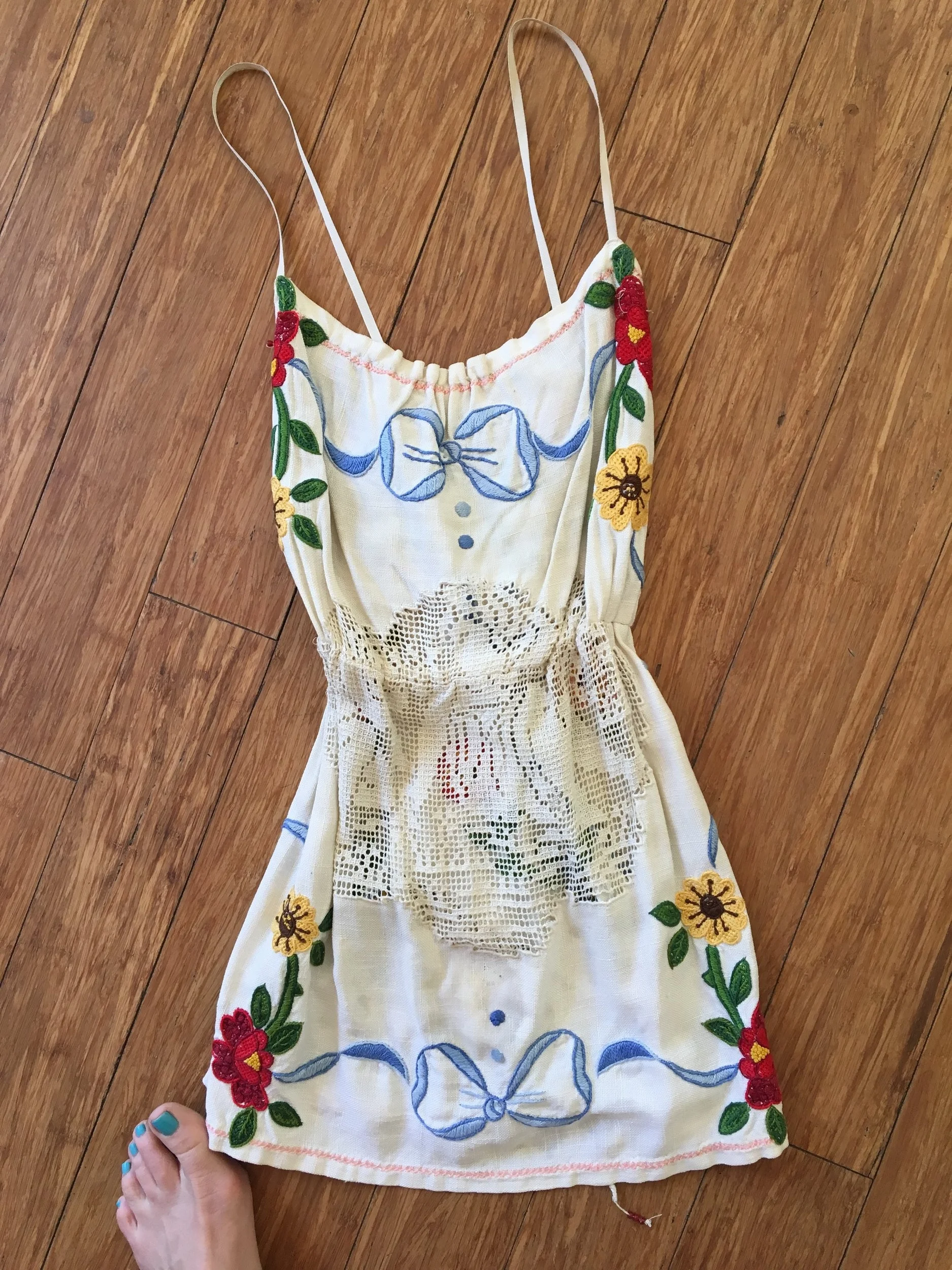 Reclaimed doily camisole