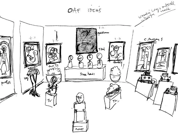 Sketch for exhibition