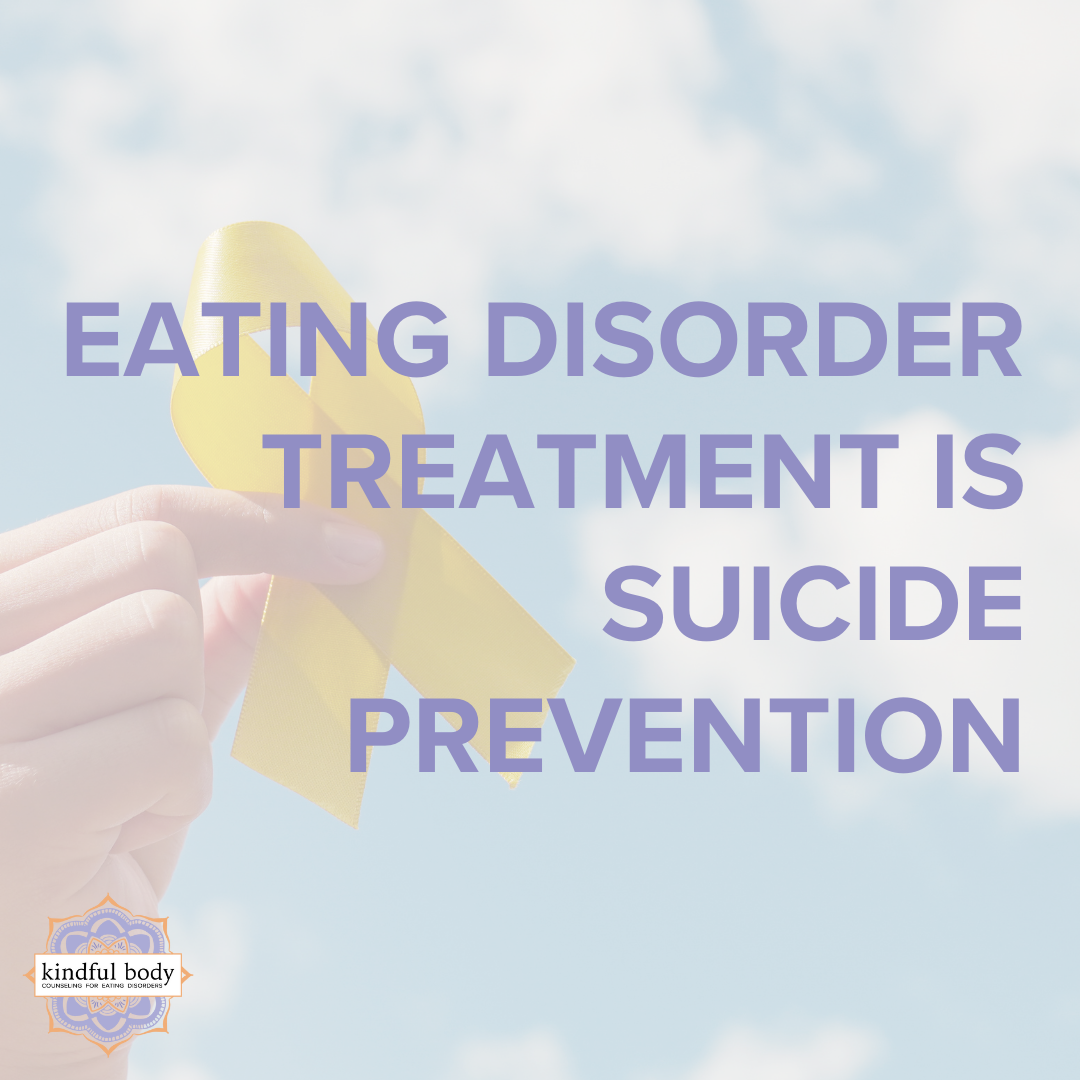 Eating Disorder Treatment is Suicide Prevention