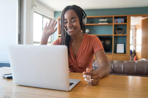 Woman on laptop looking out into distance. If you're ready for a change, eating disorder treatment in San Jose, CA may be or you. We offer support via online therapy in California for binge eating, nutrition counseling, and more. Call now for support