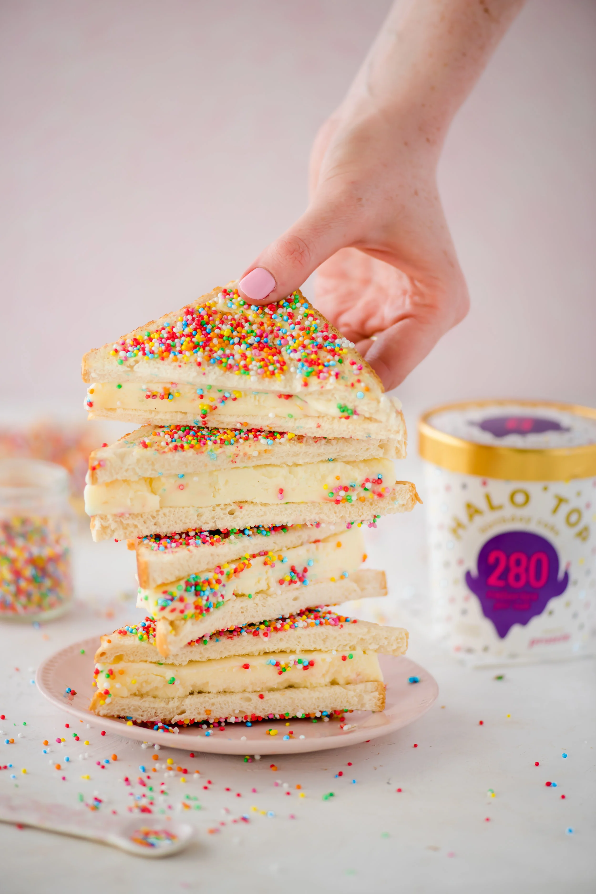 Fairy Bread Ice Cream Sandwich — Halo Top (NZ)