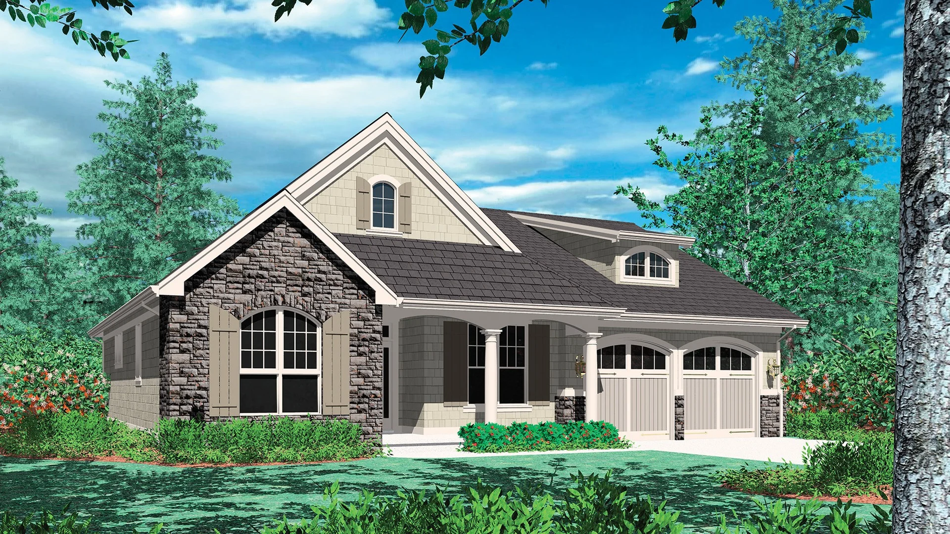 Front exterior rendering