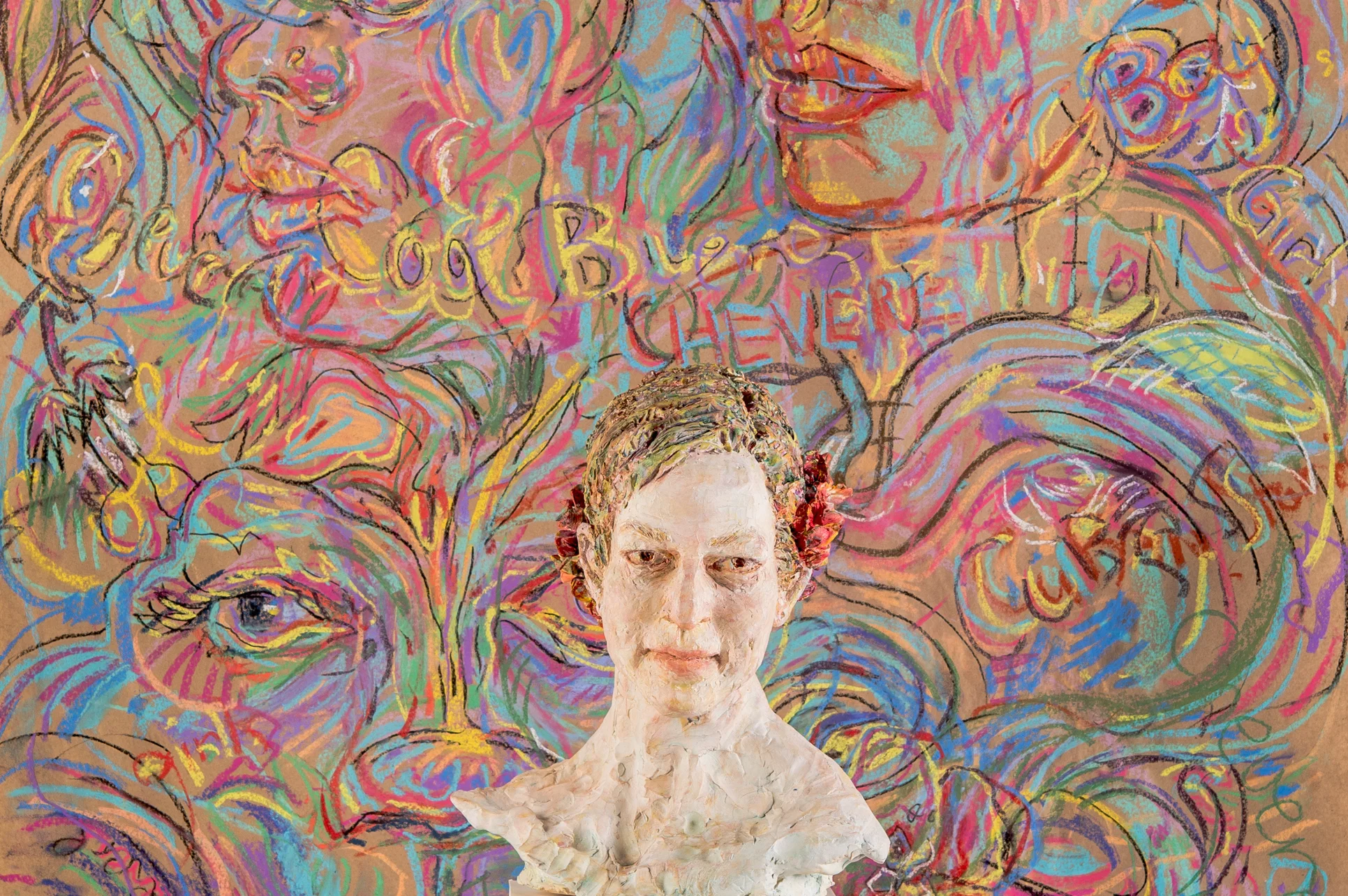 Kissed by a Rose - sculpture :pastel installation.jpg