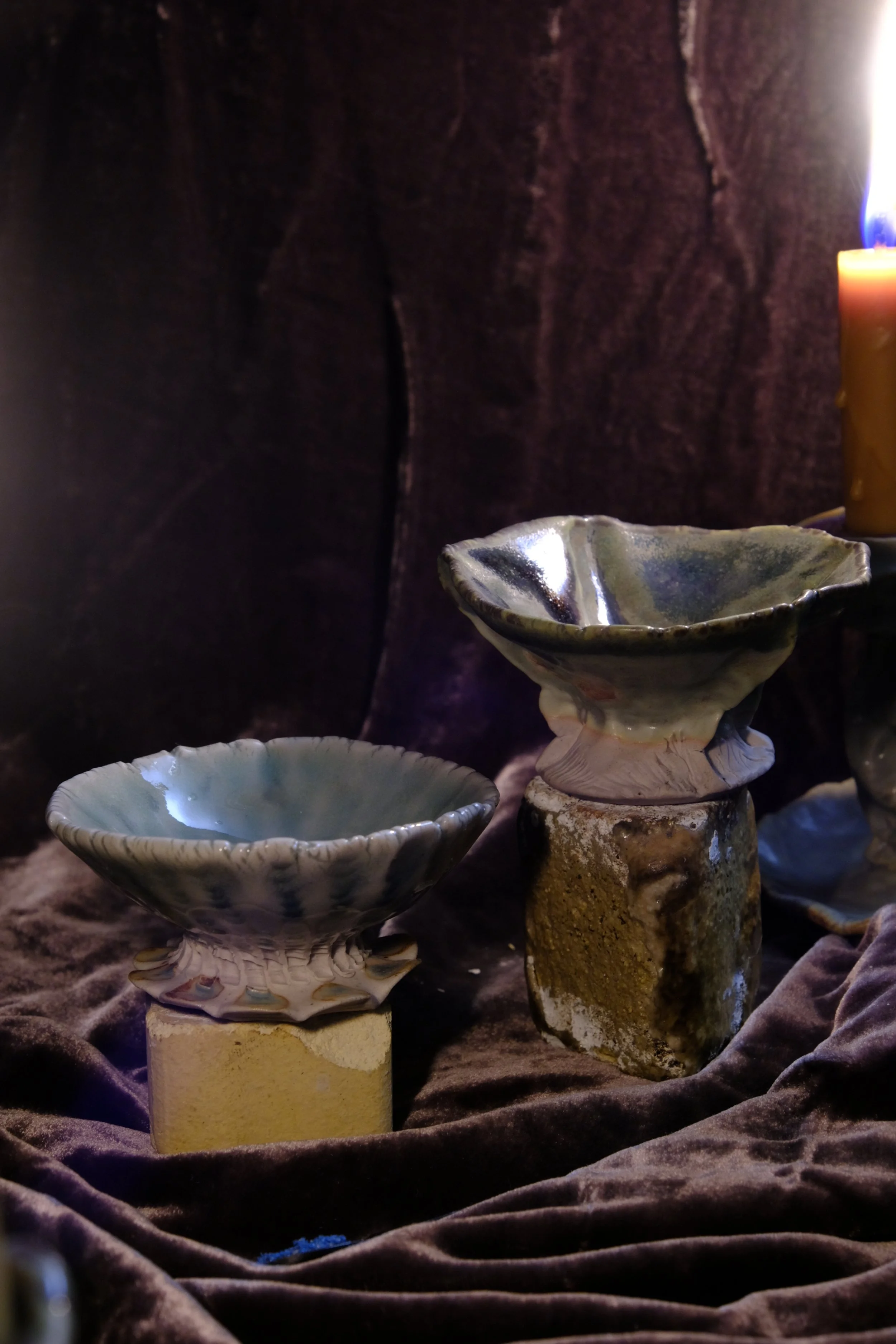 Incense, Oil, Essence Dish Set