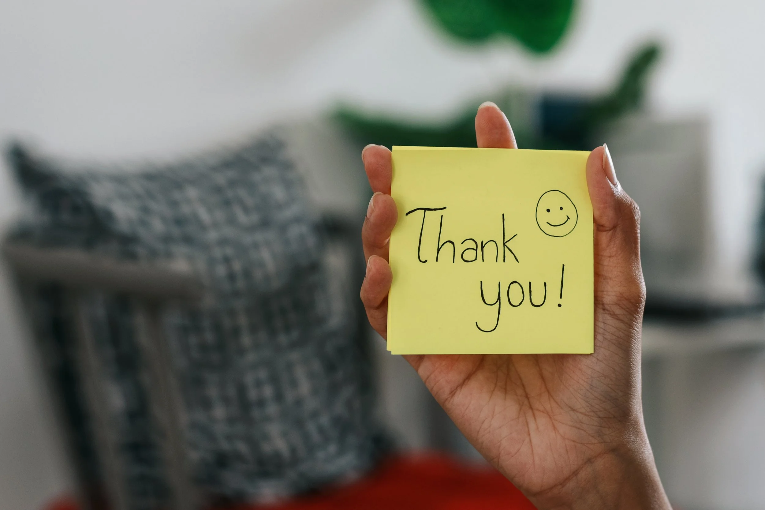 Thank before you bank