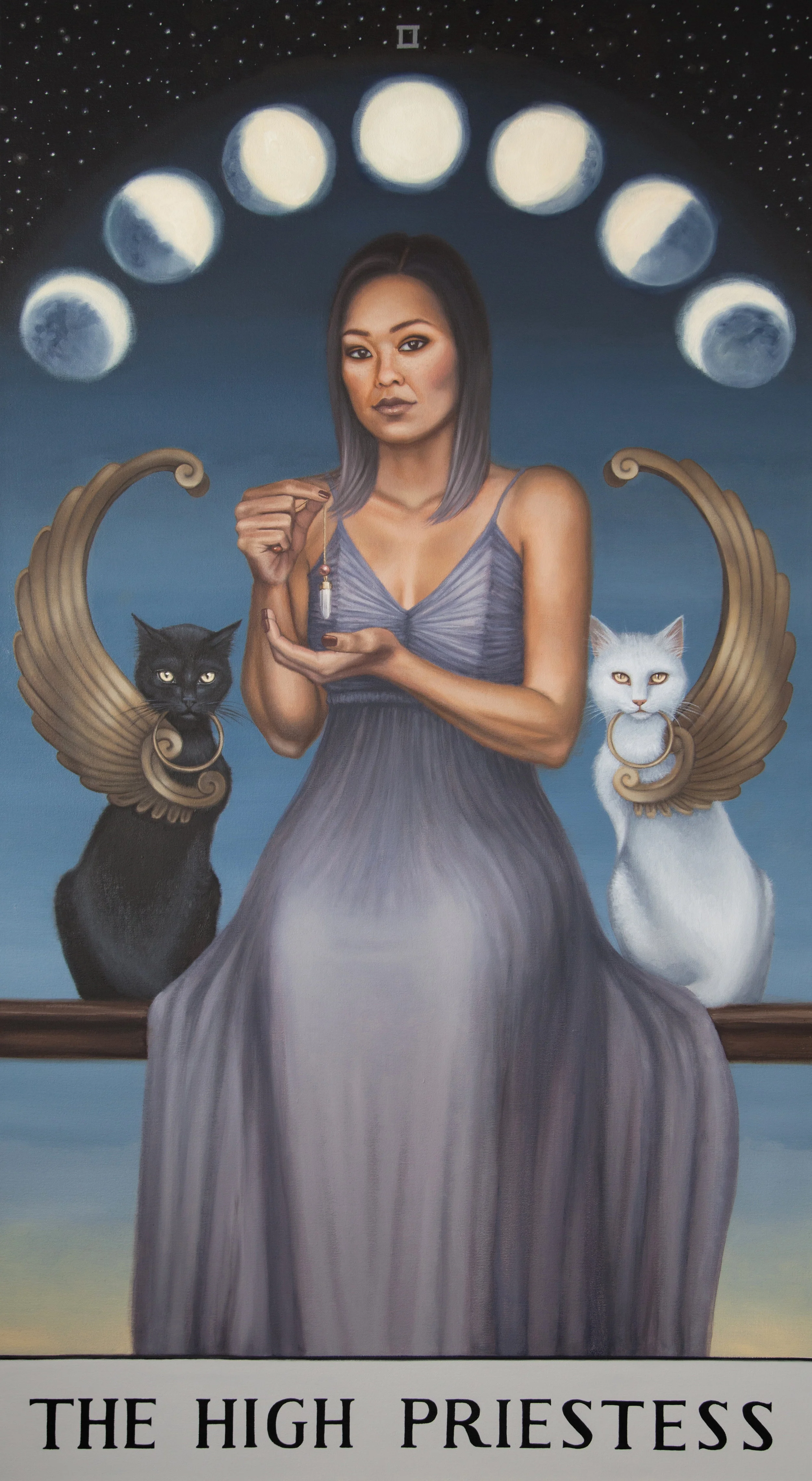 The High Priestess (Oil on Canvas, 30"x54", 2018)