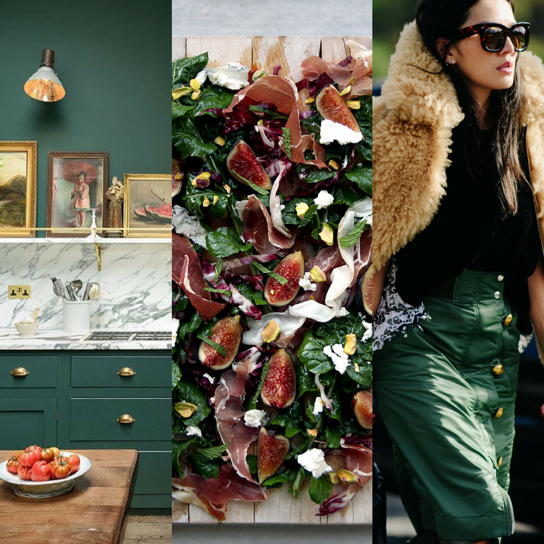 Eat Live Wear | Figs, Forest Green + Faux Fur
