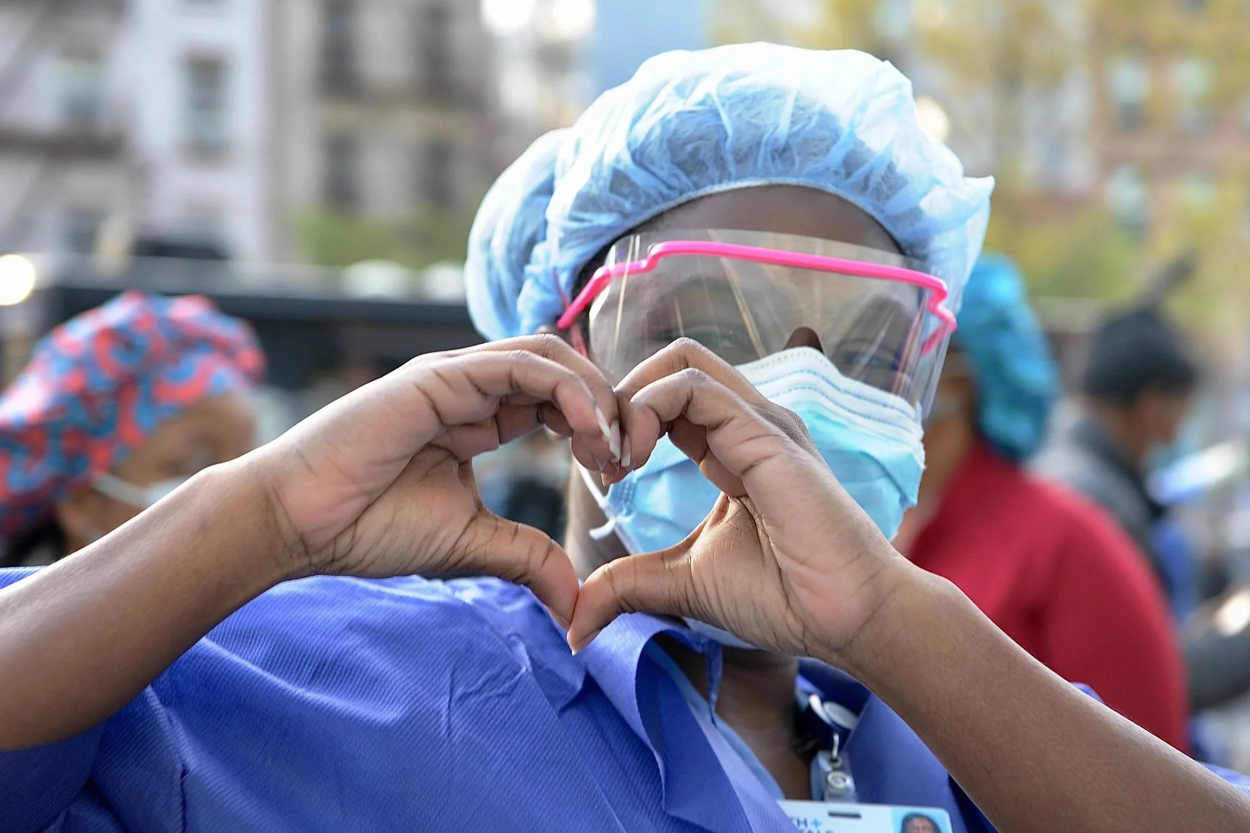 One of the frontline worker during COVID- 19, to help and give love