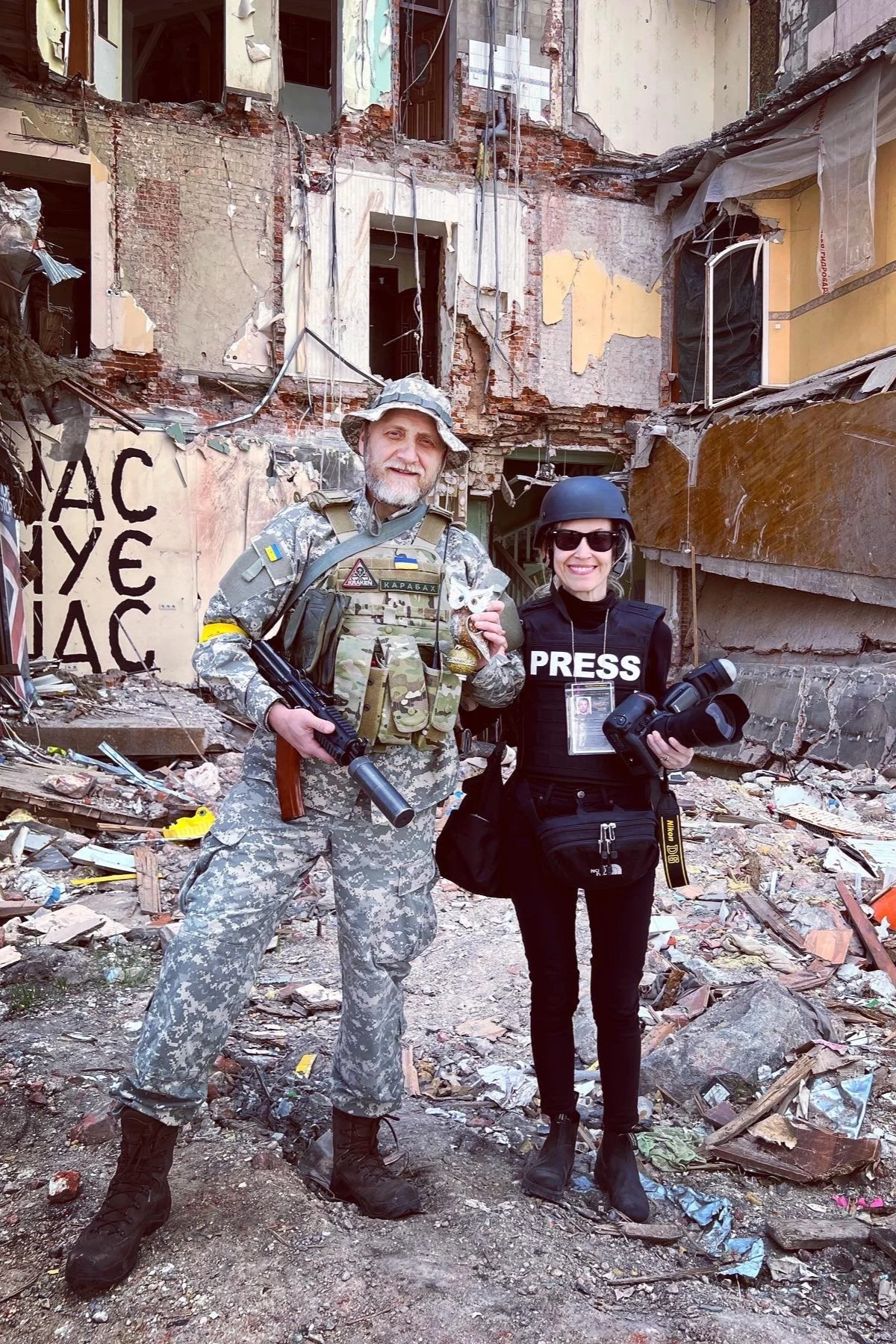 With Deputy Commander Oleg, Russia-Ukraine War. 