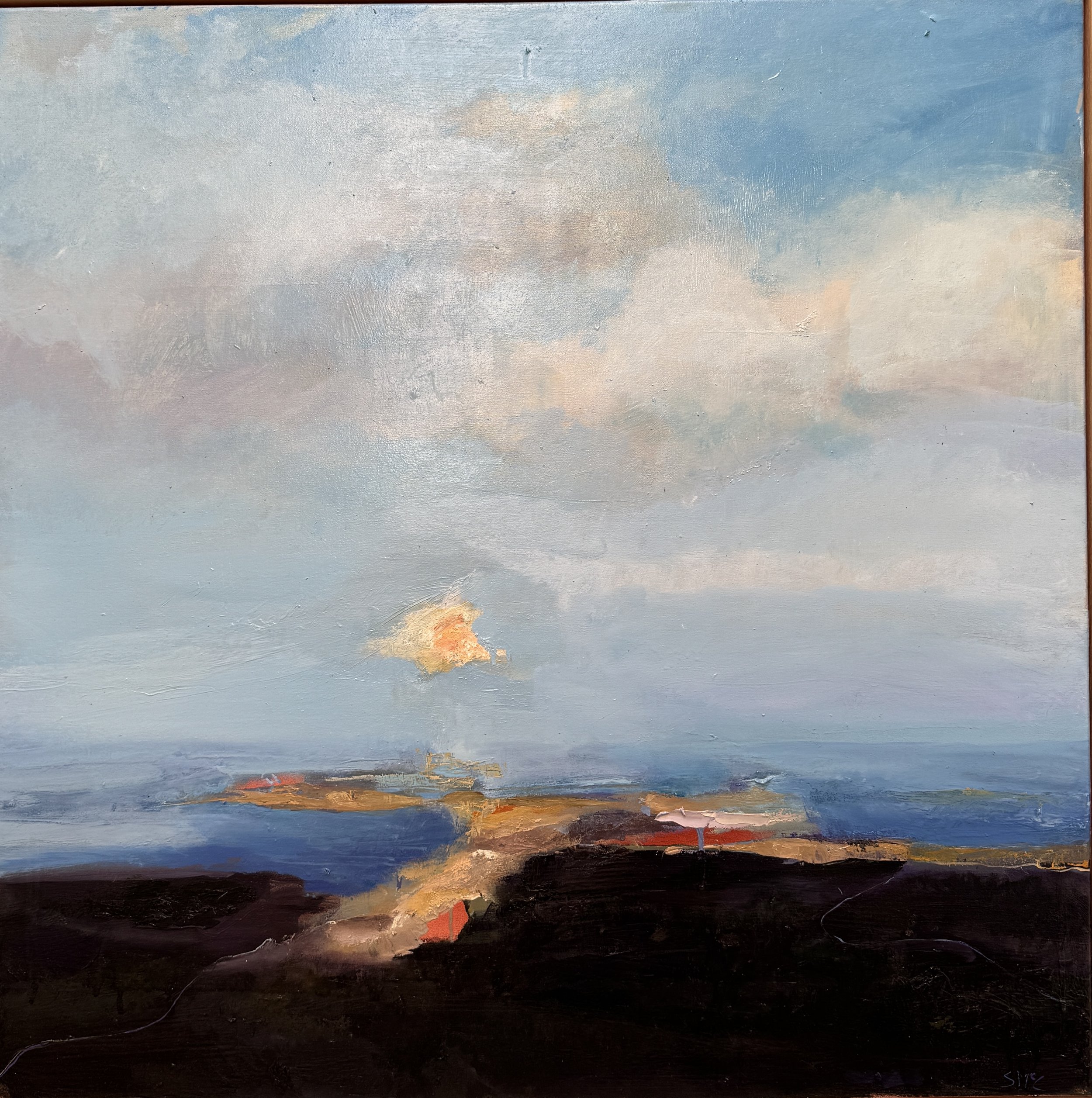  SOLD  Dreaming of Westernport    oil     90 × 90 cm 