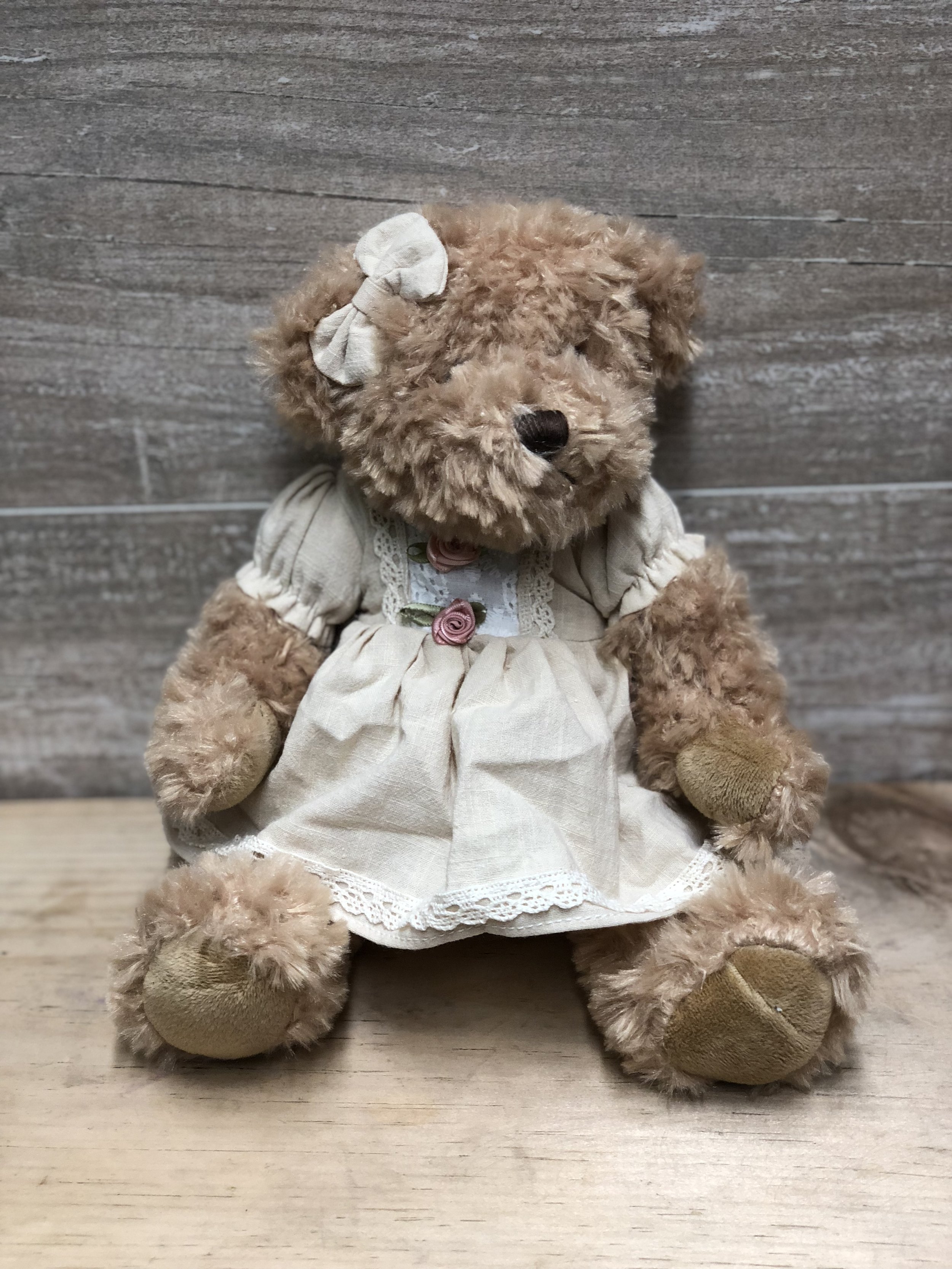teddy bear in dress