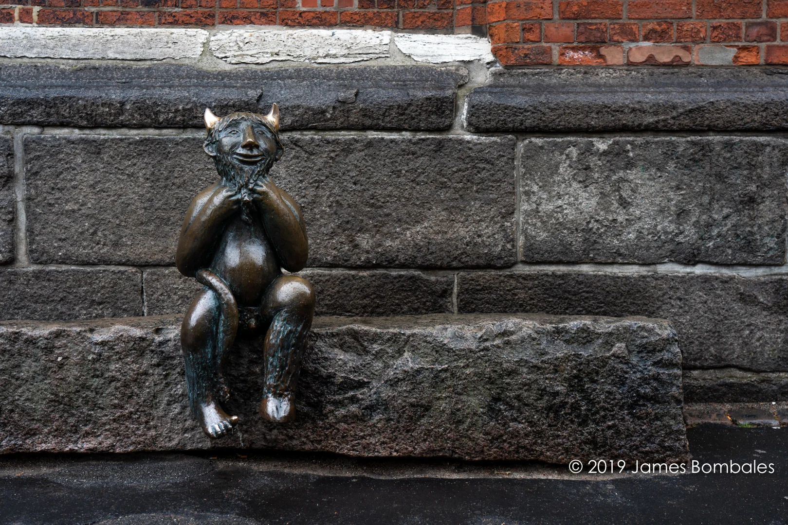 Devil sculpture at Marienkirche
