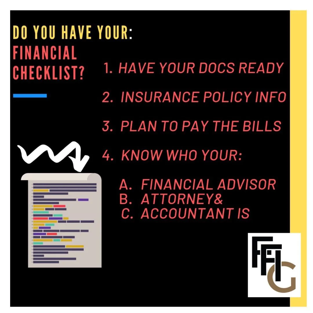 Financial Checklist 6.20.19