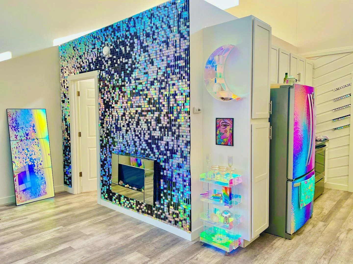 Still have a ways to go but @the_rainbowvault is coming to life!⁣
⁣
I never know exactly where things are going to go or how I&rsquo;ll place them in a space. I just wait for their arrivals and basically play &lsquo;dress up&rsquo; with her until it 