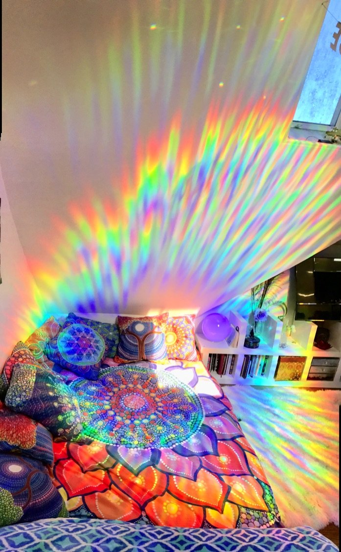 Holographic Suncatcher Rainbow Window Film  Rainbow window, Rainbow light,  Rainbow magic